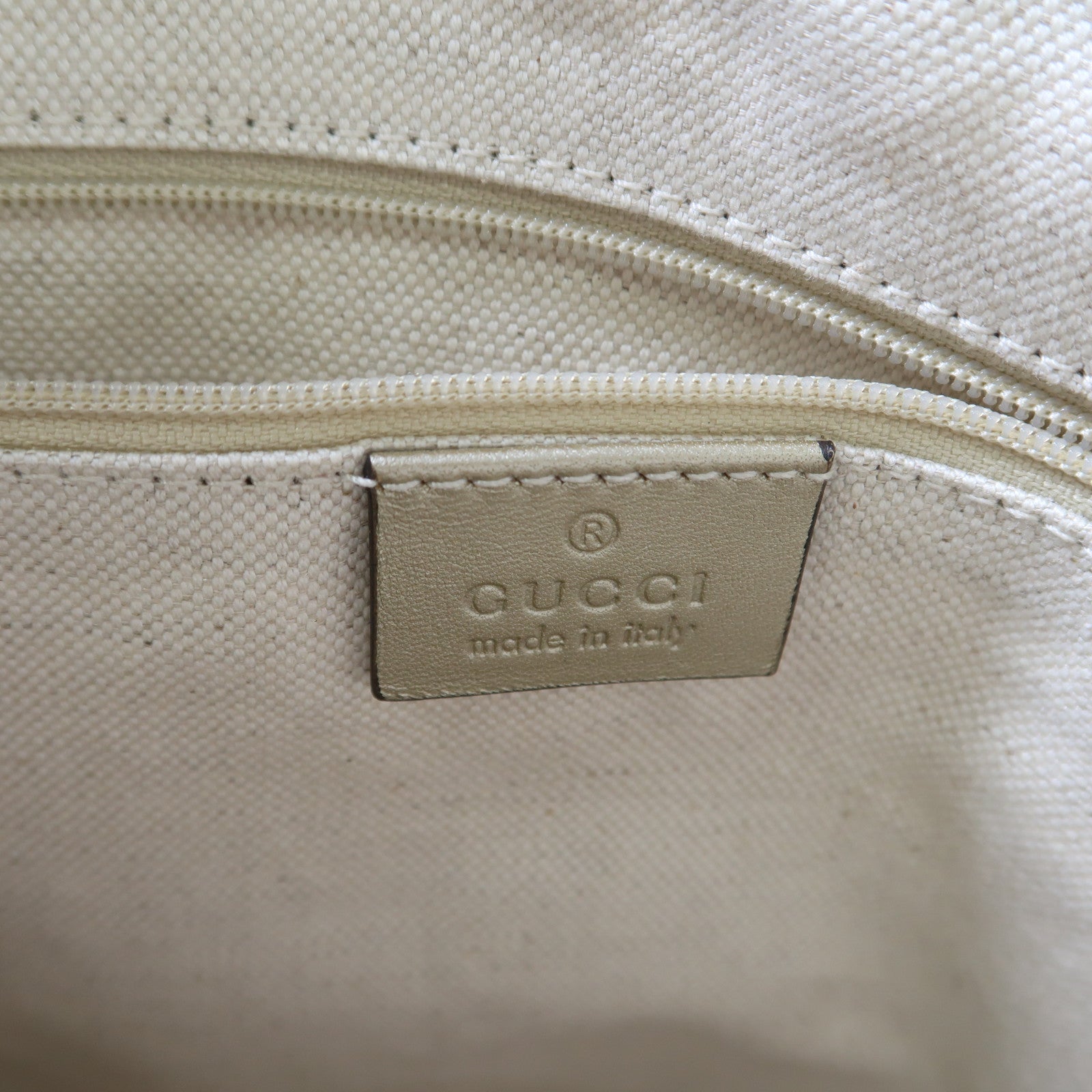 GUCCI 牛皮皮革2 Way Shoulder金扣手挽肩背兩用袋金色