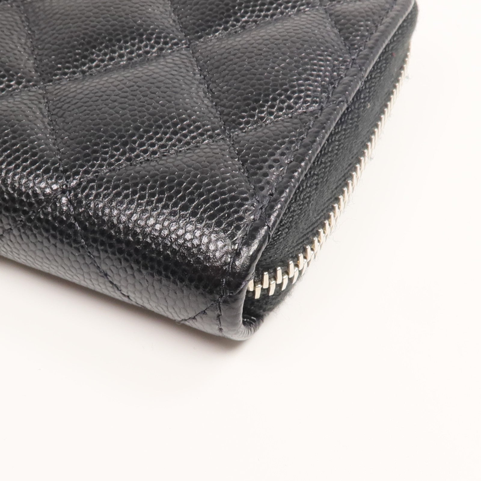CHANEL 牛皮皮革Coin/Card Case銀扣零錢包/卡片套