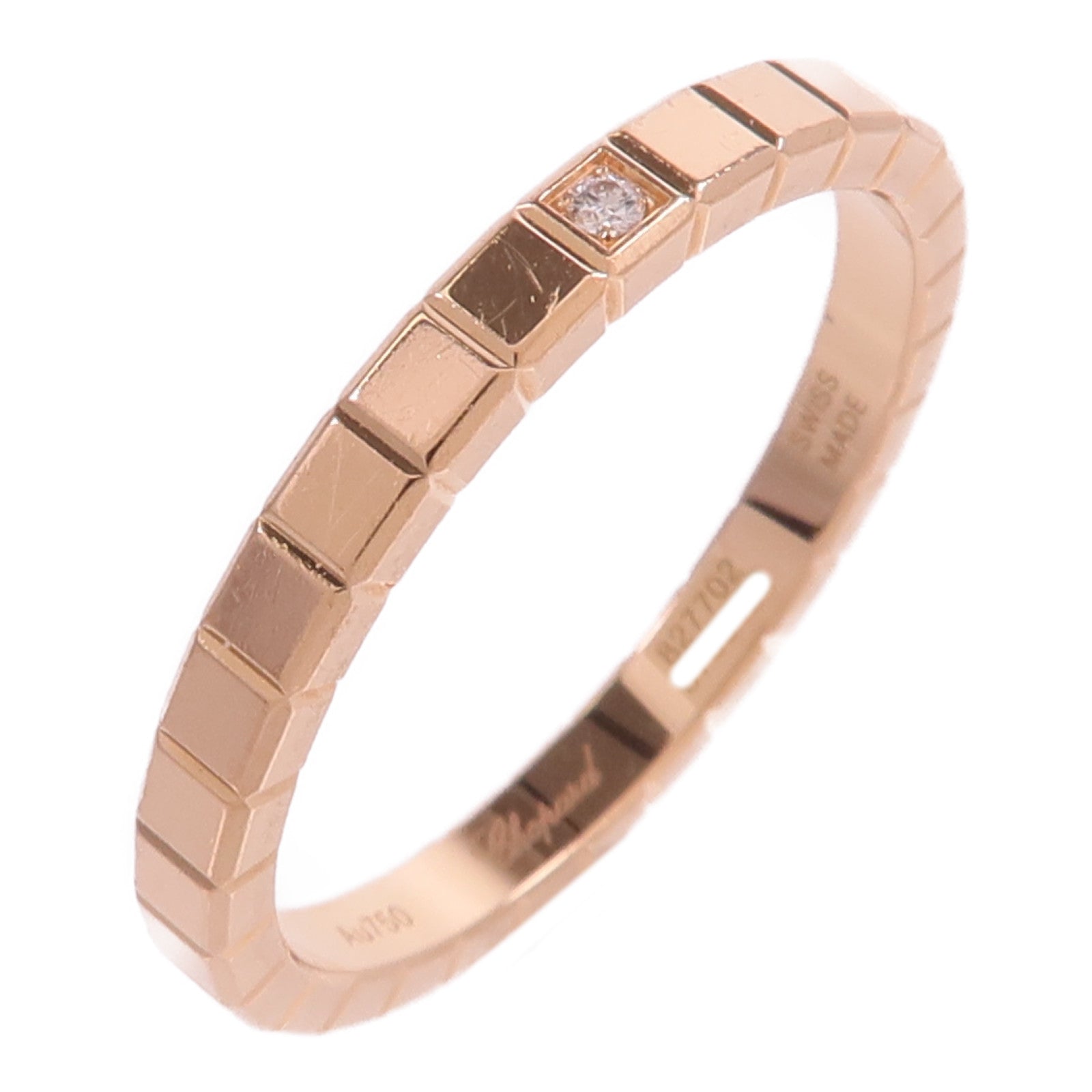 Chopard 18K玫瑰金Ice Cube Ring戒指