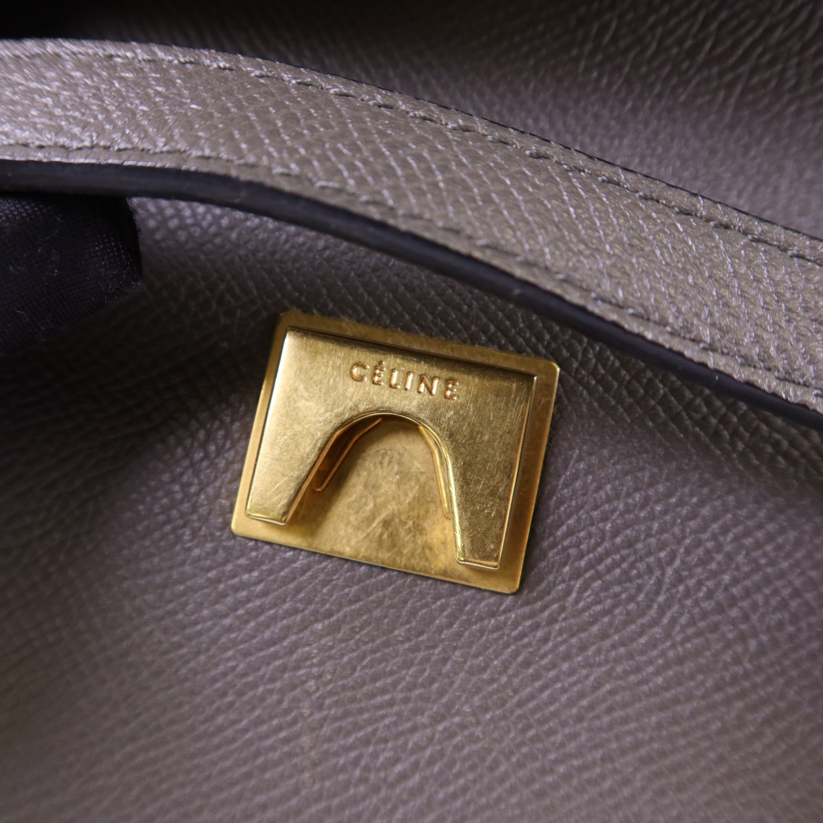 CELINE 牛皮皮革Micro Belt Bag金扣手挽肩背兩用袋