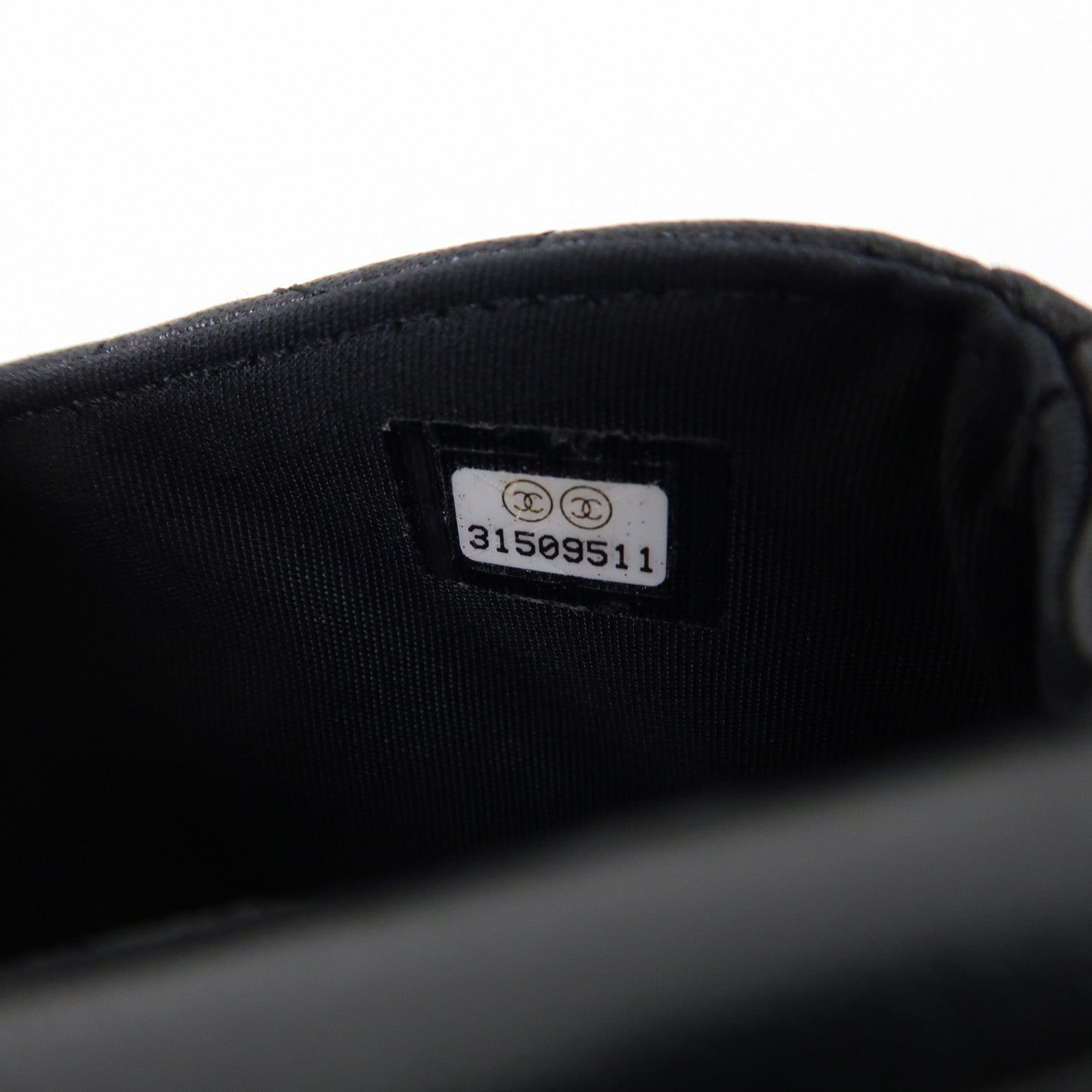 CHANEL 【激減優惠】菱格牛皮皮革Chain Shoulder金扣鏈帶肩背袋黑色