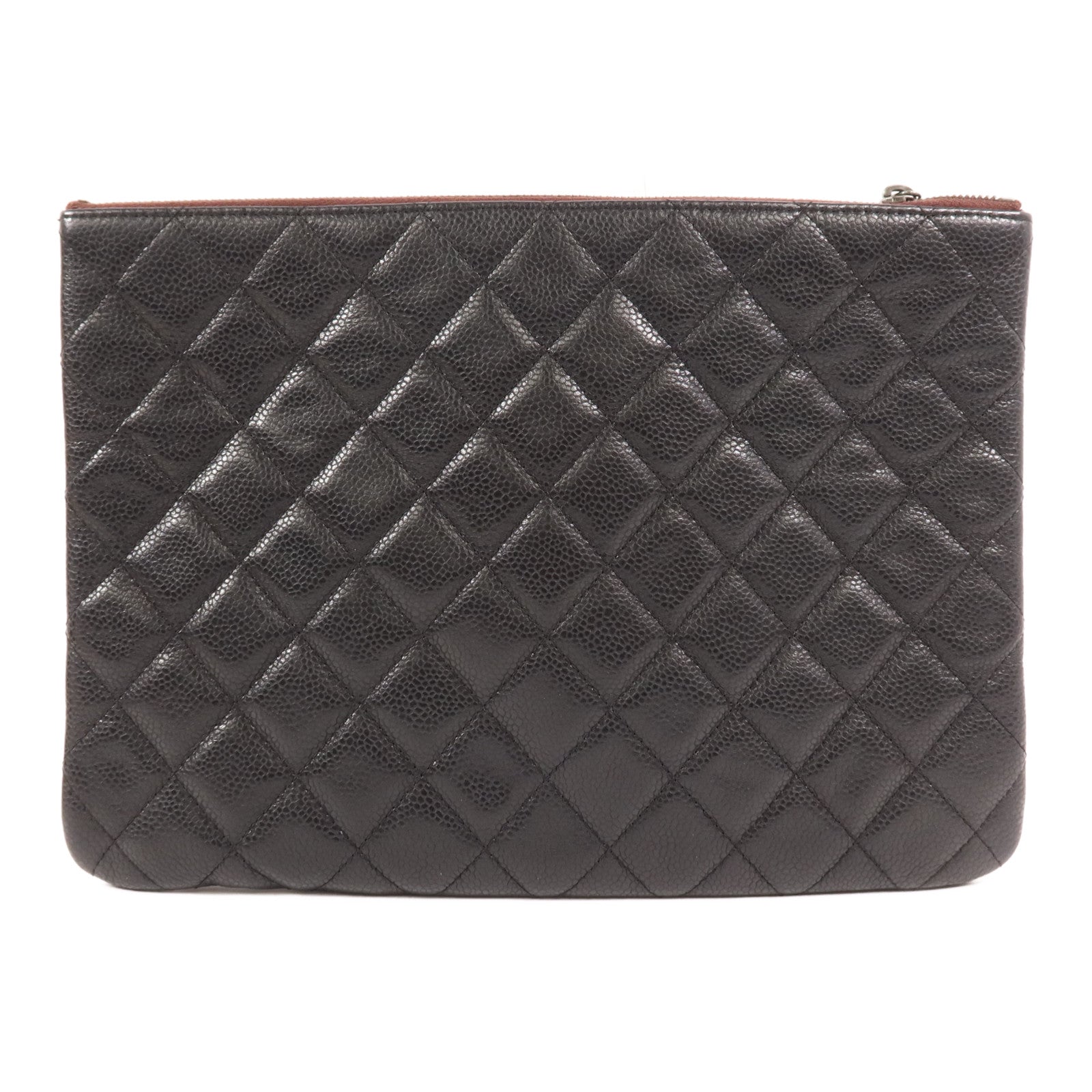 CHANEL 牛皮皮革Clutch金扣手拿包