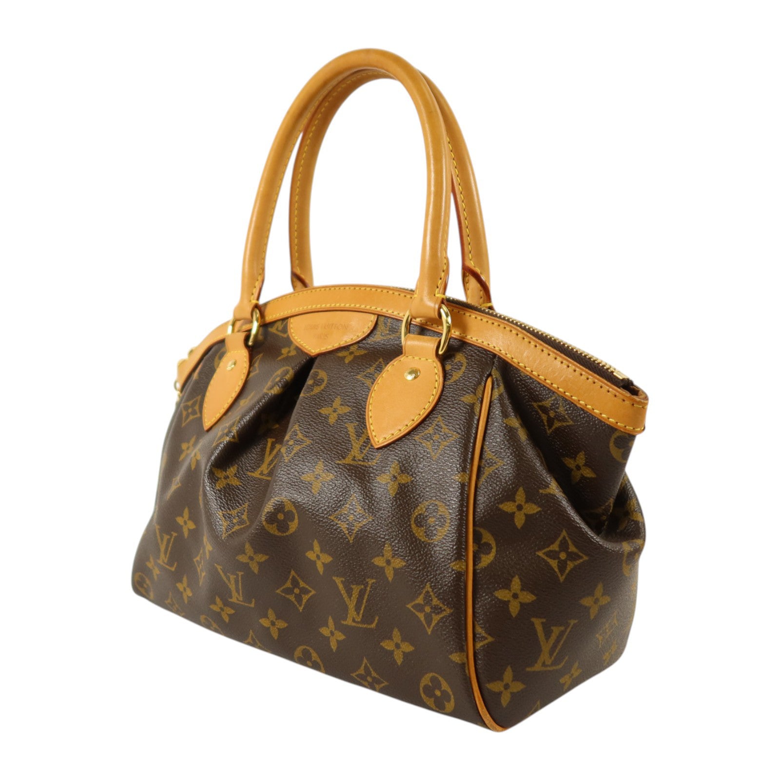 LOUIS VUITTON Monogram Tivoli PM金扣手挽袋