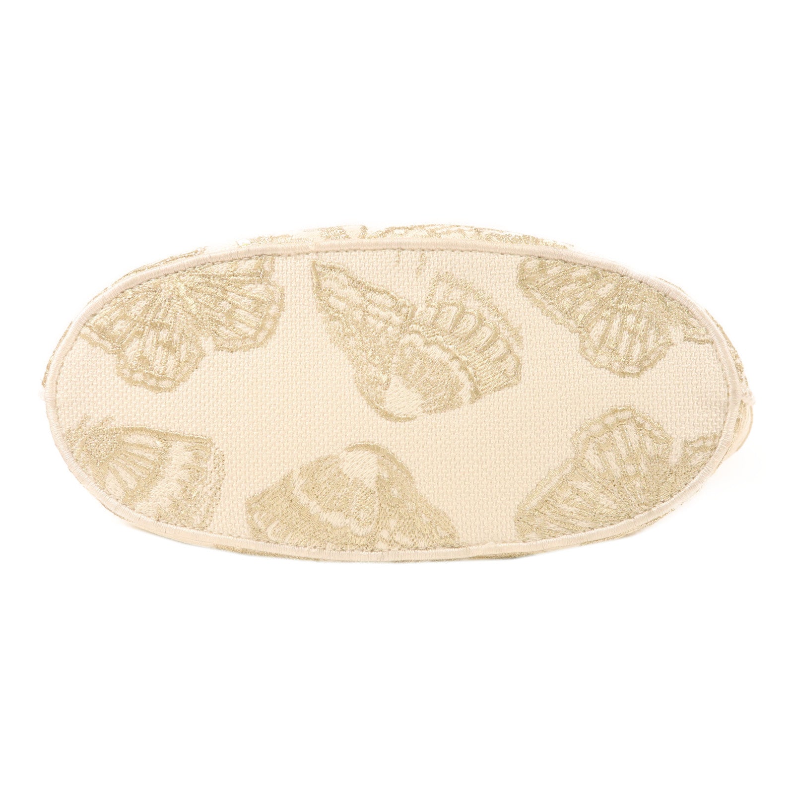 Dior 帆布Hat Basket Gradient Butterflies金扣手挽肩背兩用袋白色/金色