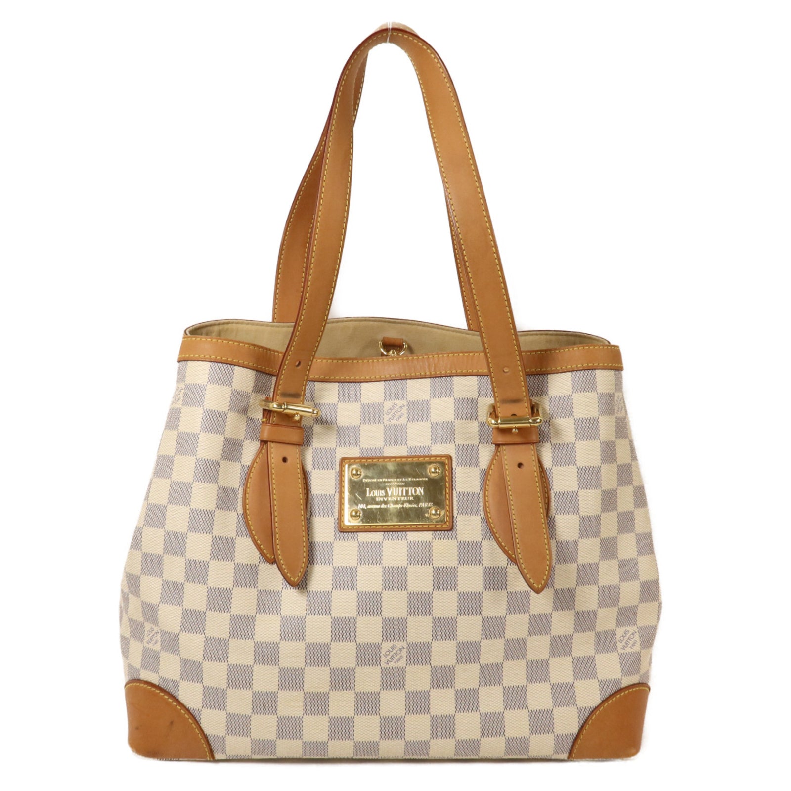 LOUIS VUITTON Damier Azur Hampstead MM肩背袋