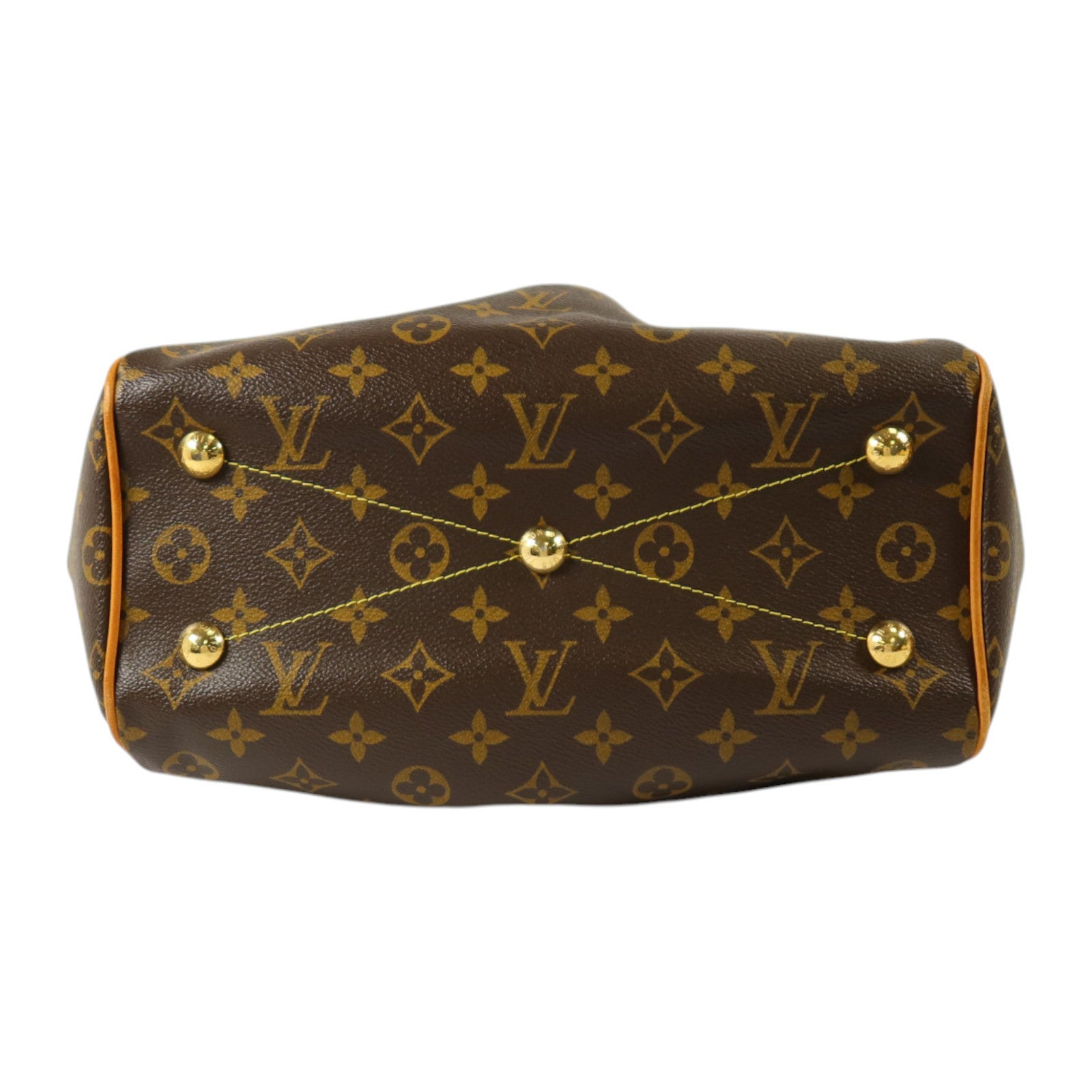 LOUIS VUITTON Monogram Tivoli PM金扣手挽袋