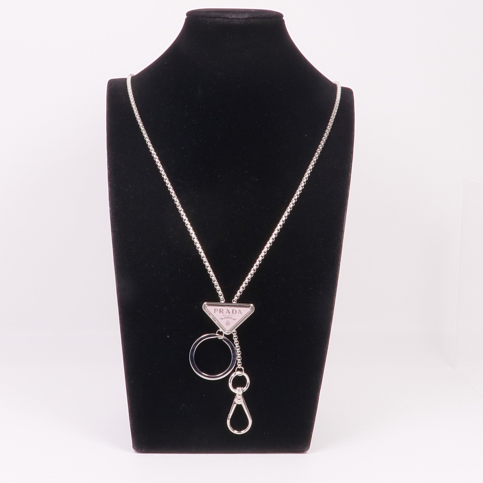 PRADA 金屬Key Ring Necklace項鍊