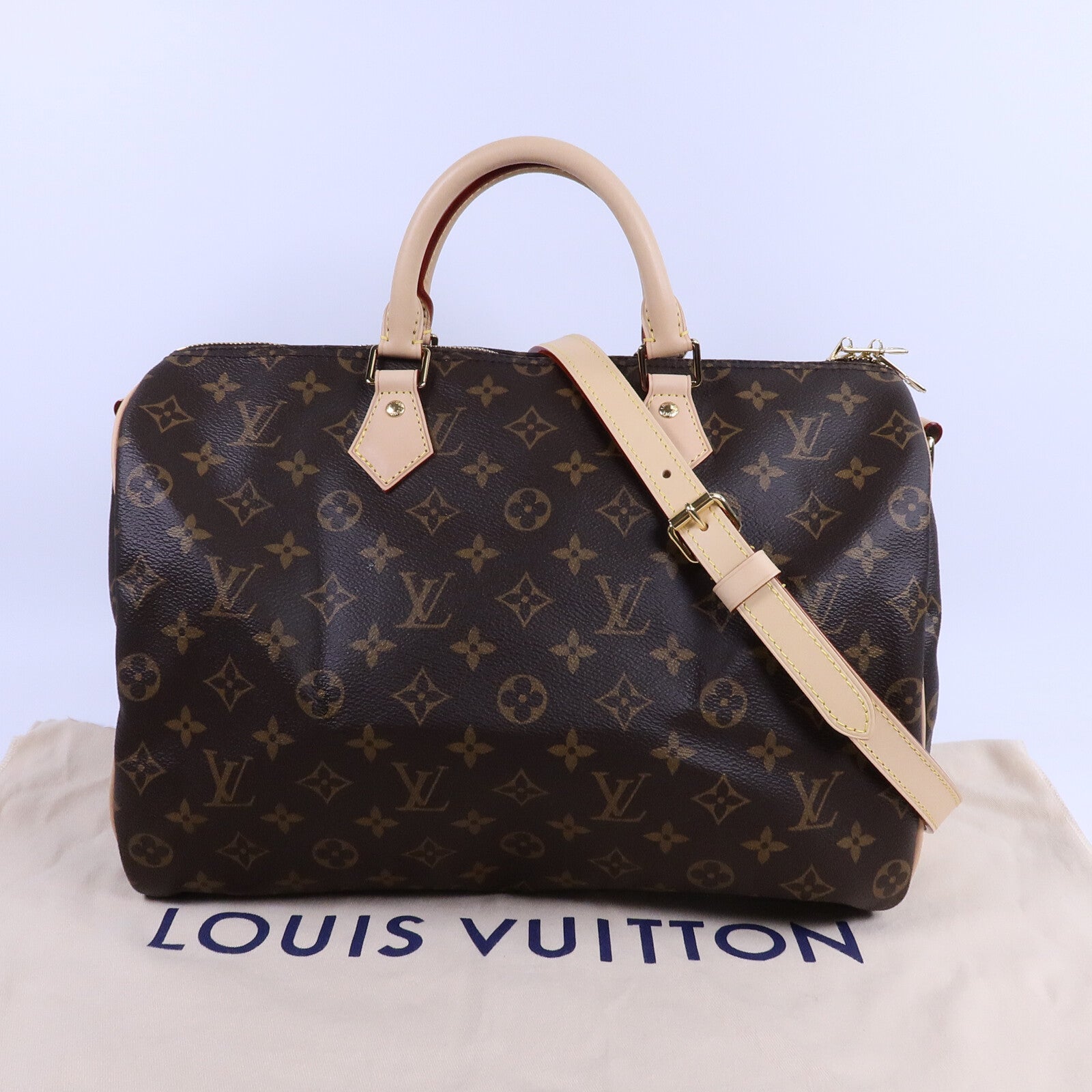 LOUIS VUITTON Monogram Speedy 35手挽肩背兩用袋
