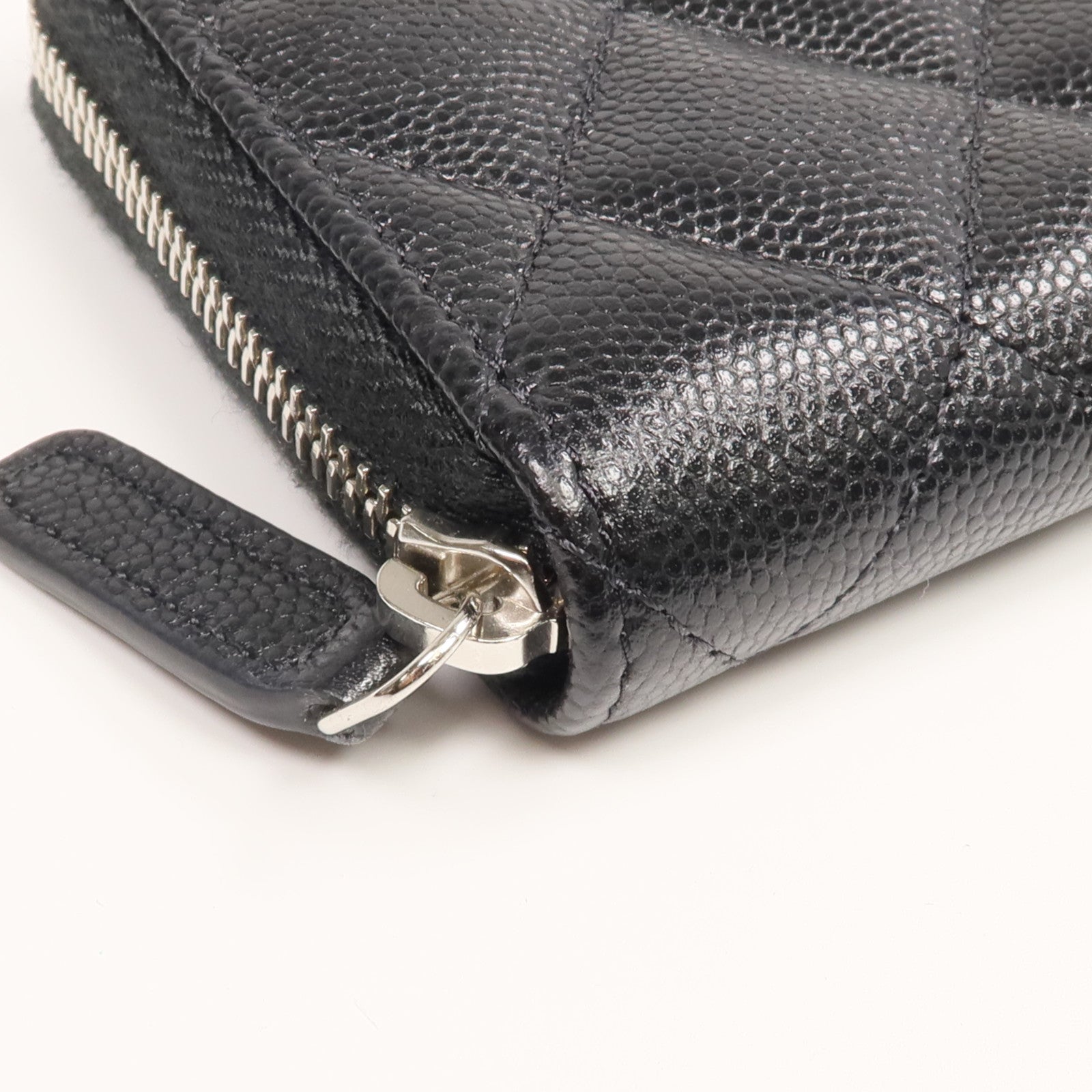 CHANEL 牛皮皮革Coin/Card Case銀扣零錢包/卡片套