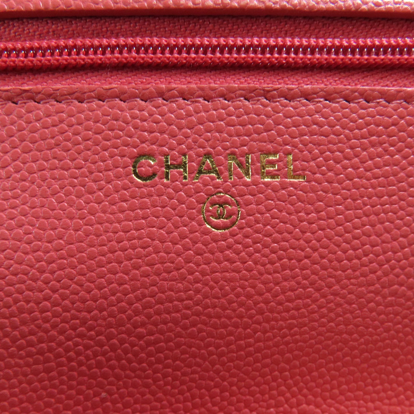 CHANEL 牛皮皮革WOC Wallet On Chain金扣鏈帶肩背袋