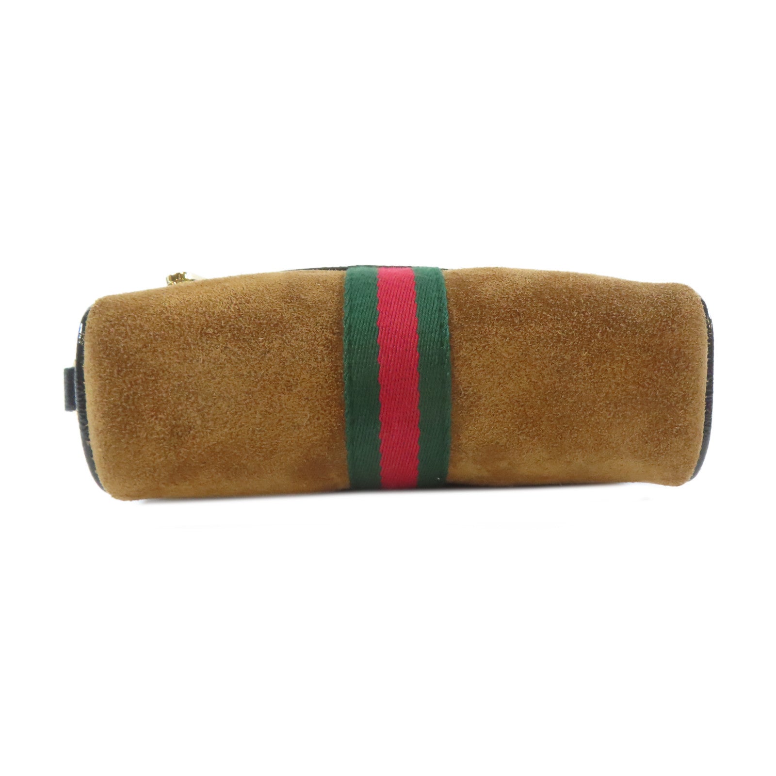 GUCCI 【激減優惠】麂皮皮革Mini Ophidia金扣肩背袋啡色/黑色
