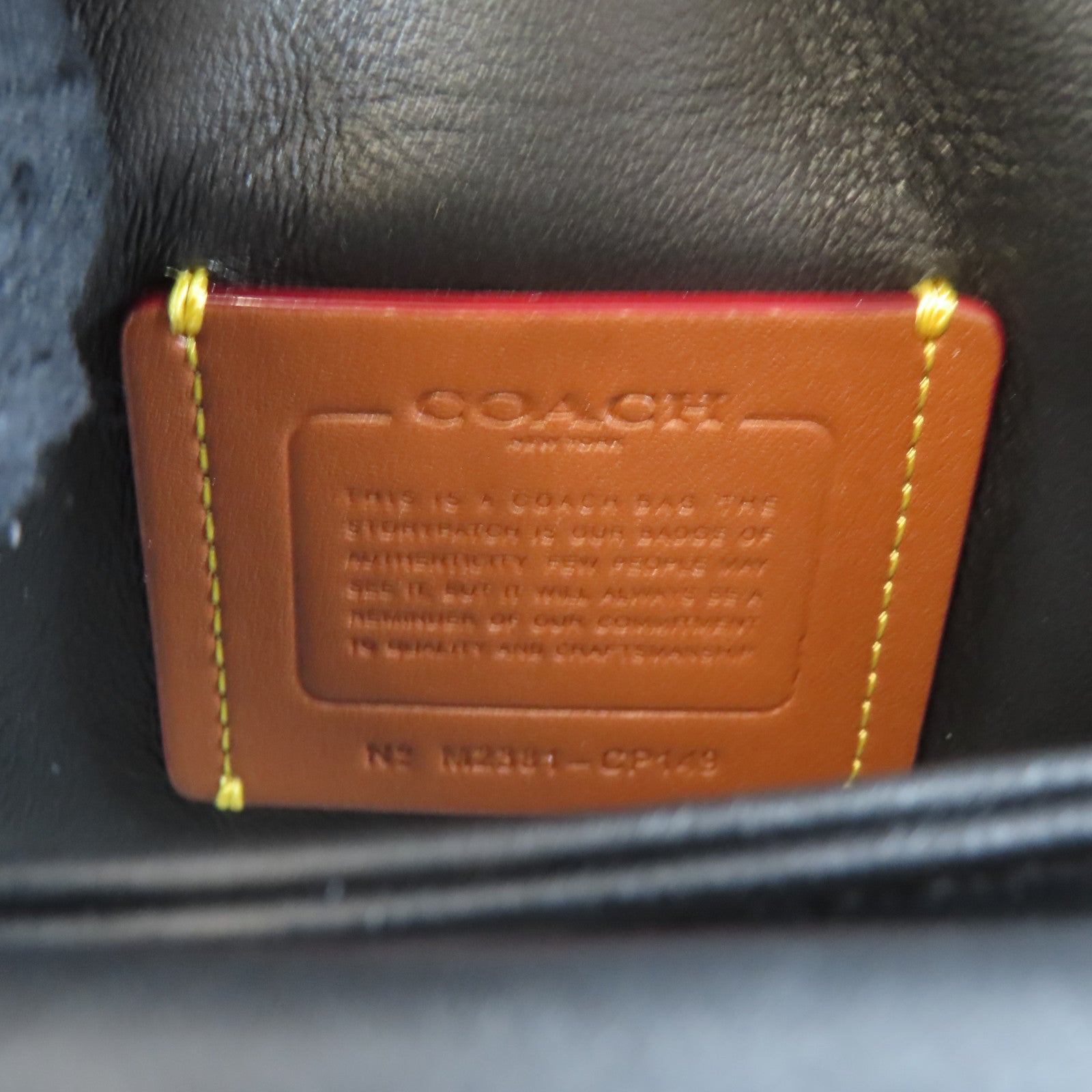COACH 皮革Tabby Bag銀扣鏈帶肩背袋黑色