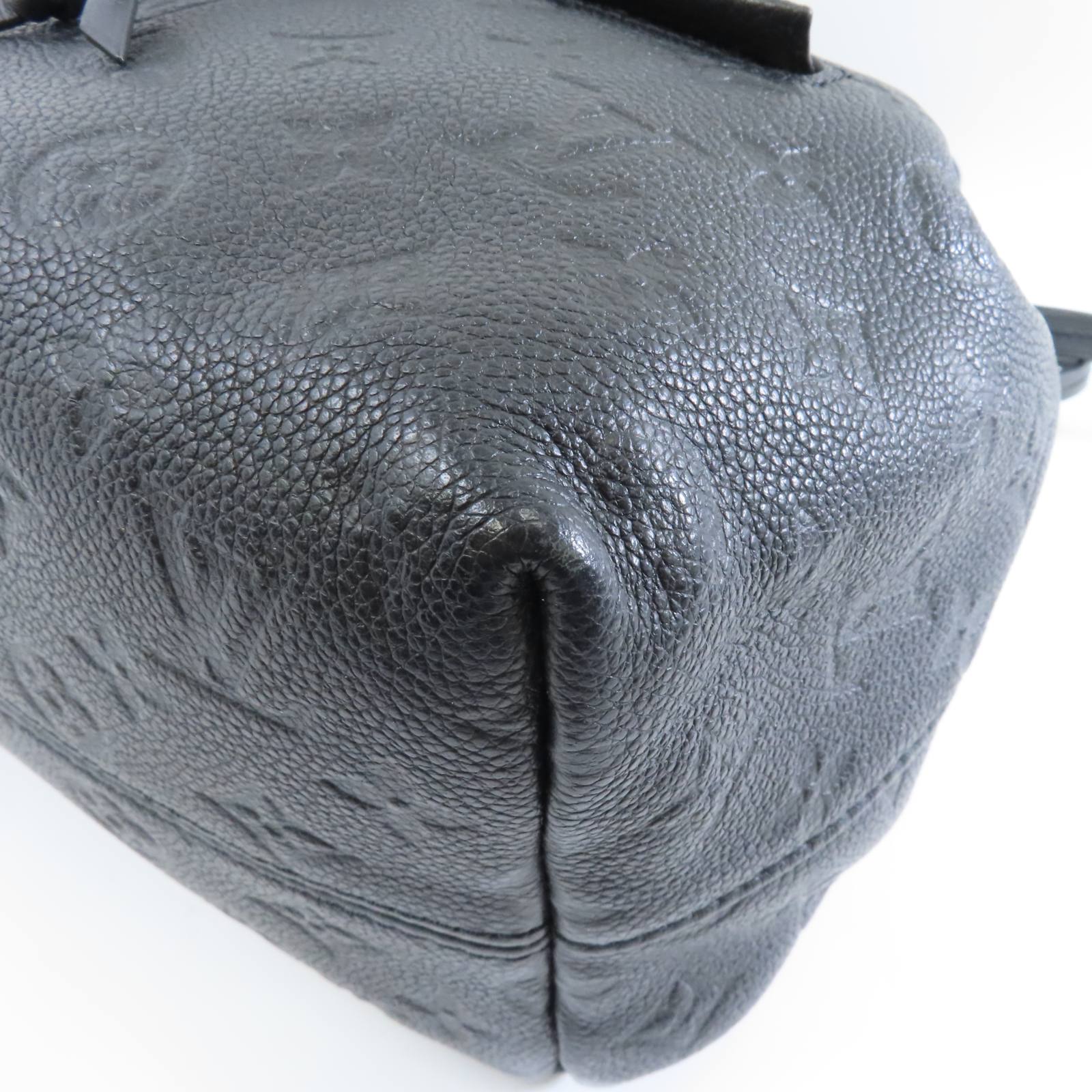 LOUIS VUITTON Monogram Empreinte Montsouris Backpack金扣背包黑色