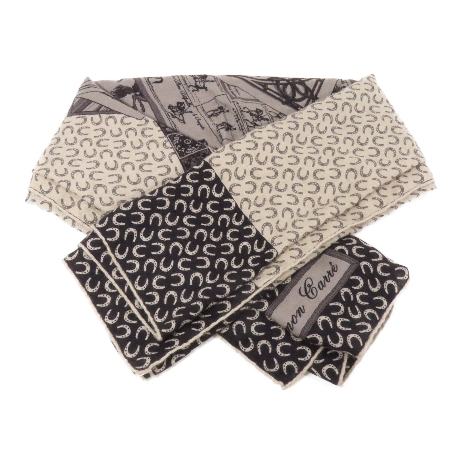 HERMES 羊絨/絲質Scarf 140X140絲巾