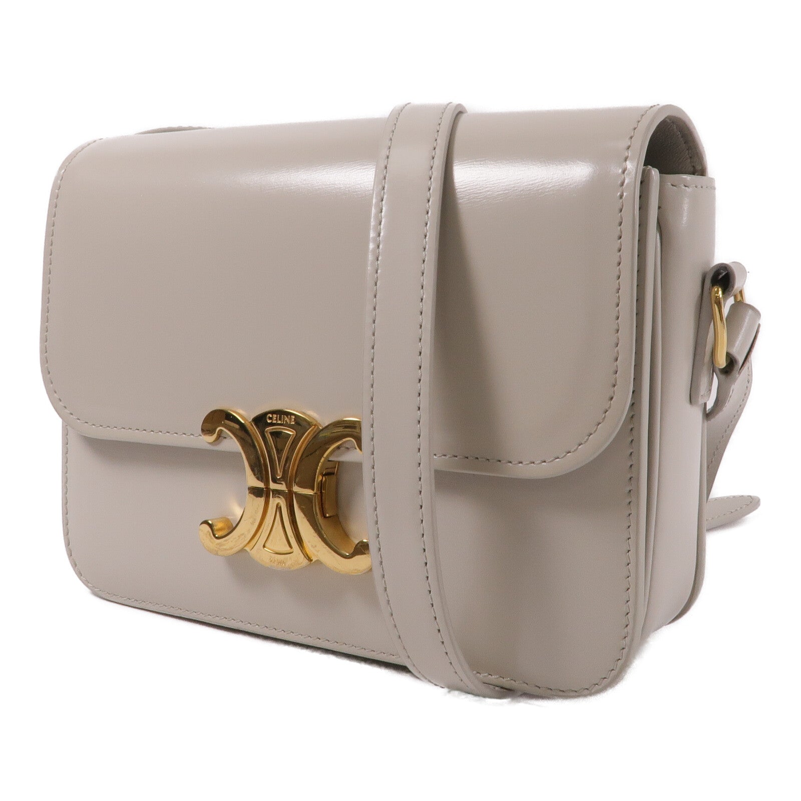 CELINE 牛皮皮革Teen Triomphe肩背袋