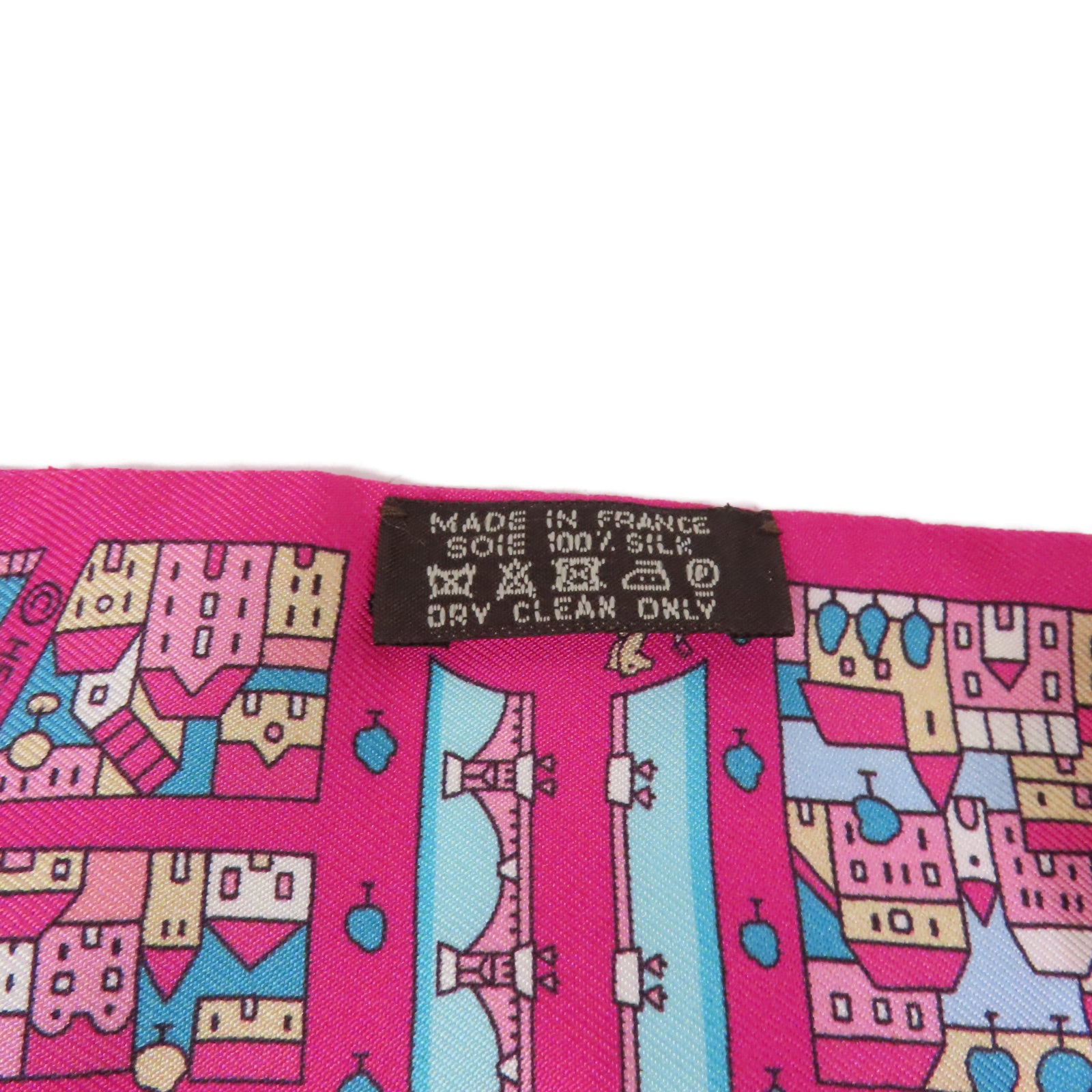 HERMES 絲質Twilly絲巾紅色