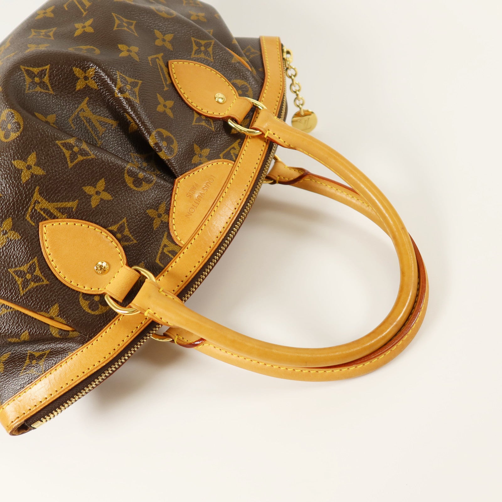 LOUIS VUITTON Monogram Tivoli PM金扣手挽袋