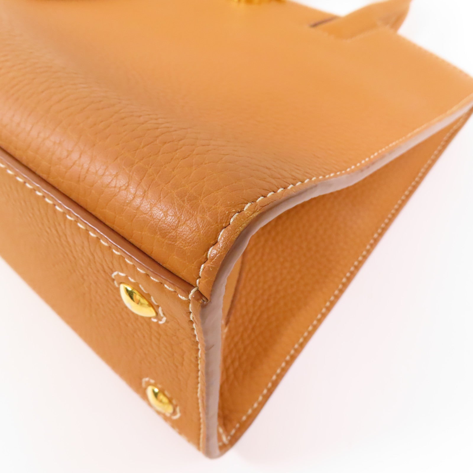 BURBERRY 牛皮皮革2 Way Shoulder Bag金扣手挽肩背兩用袋