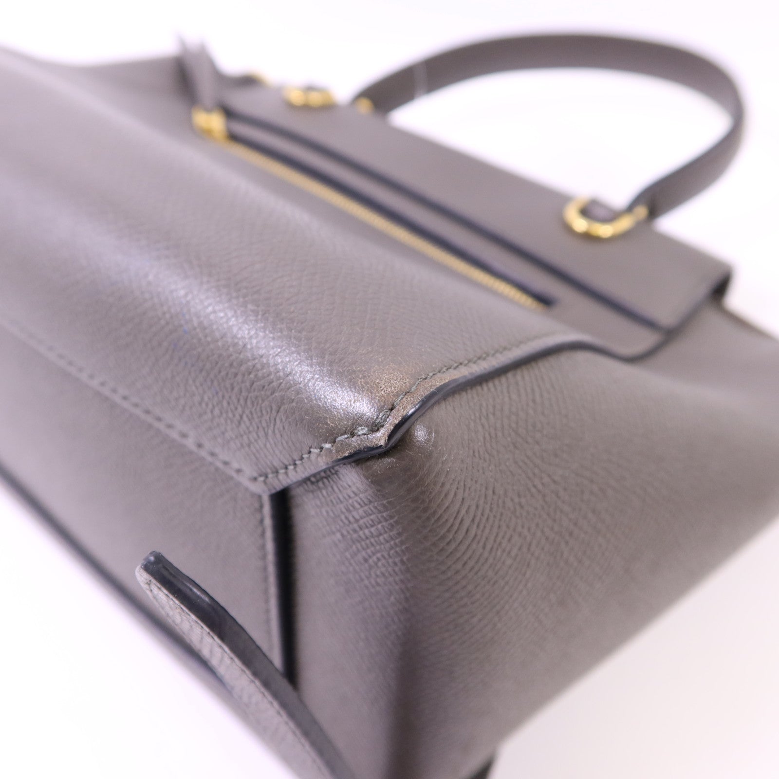 CELINE 牛皮皮革Micro Belt Bag金扣手挽肩背兩用袋