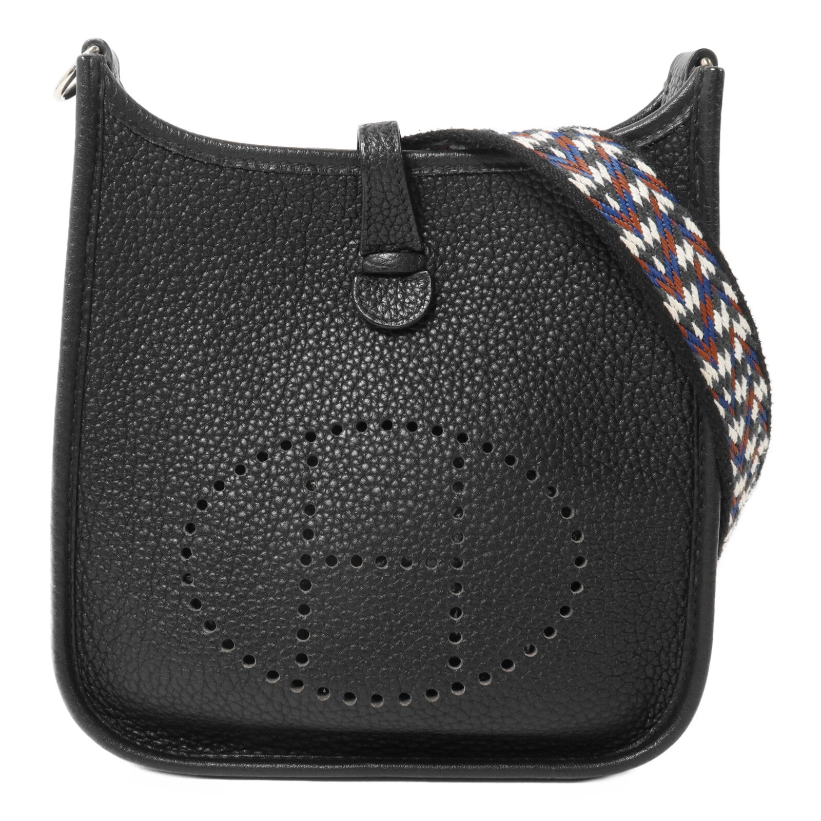HERMES Clemence皮革Evelyne TPM肩背袋Noir