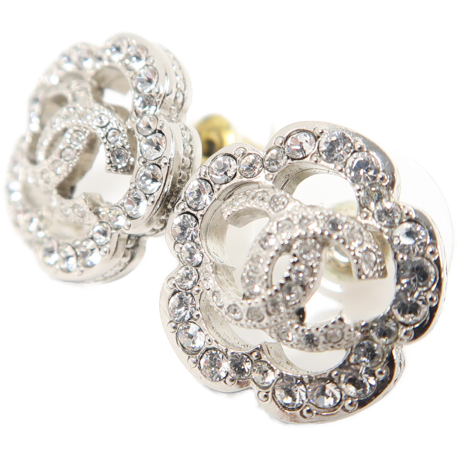 CHANEL 金屬Earrings耳環銀色