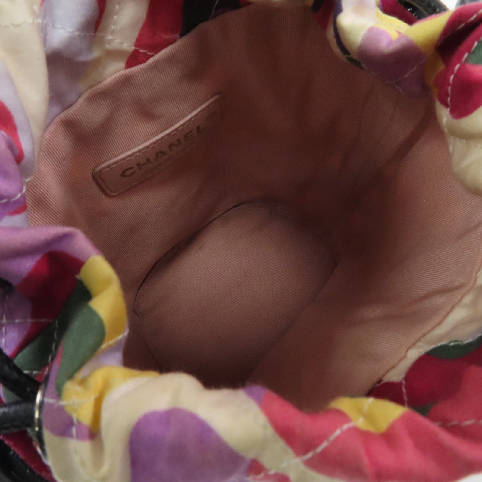 CHANEL **【激減優惠】菱格牛皮皮革/帆布Chain Shoulder Bucket Bag金扣鏈帶肩背袋袋黑色/彩色