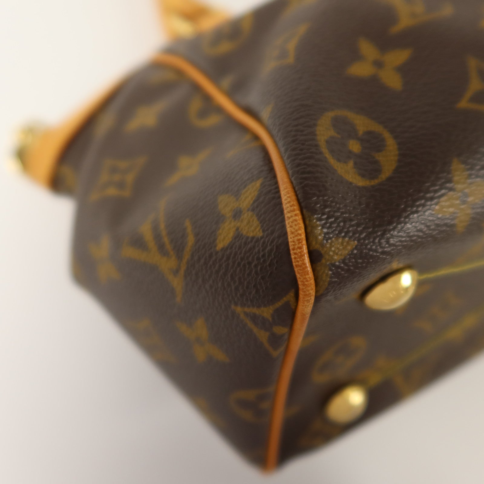 LOUIS VUITTON Monogram Tivoli PM金扣手挽袋