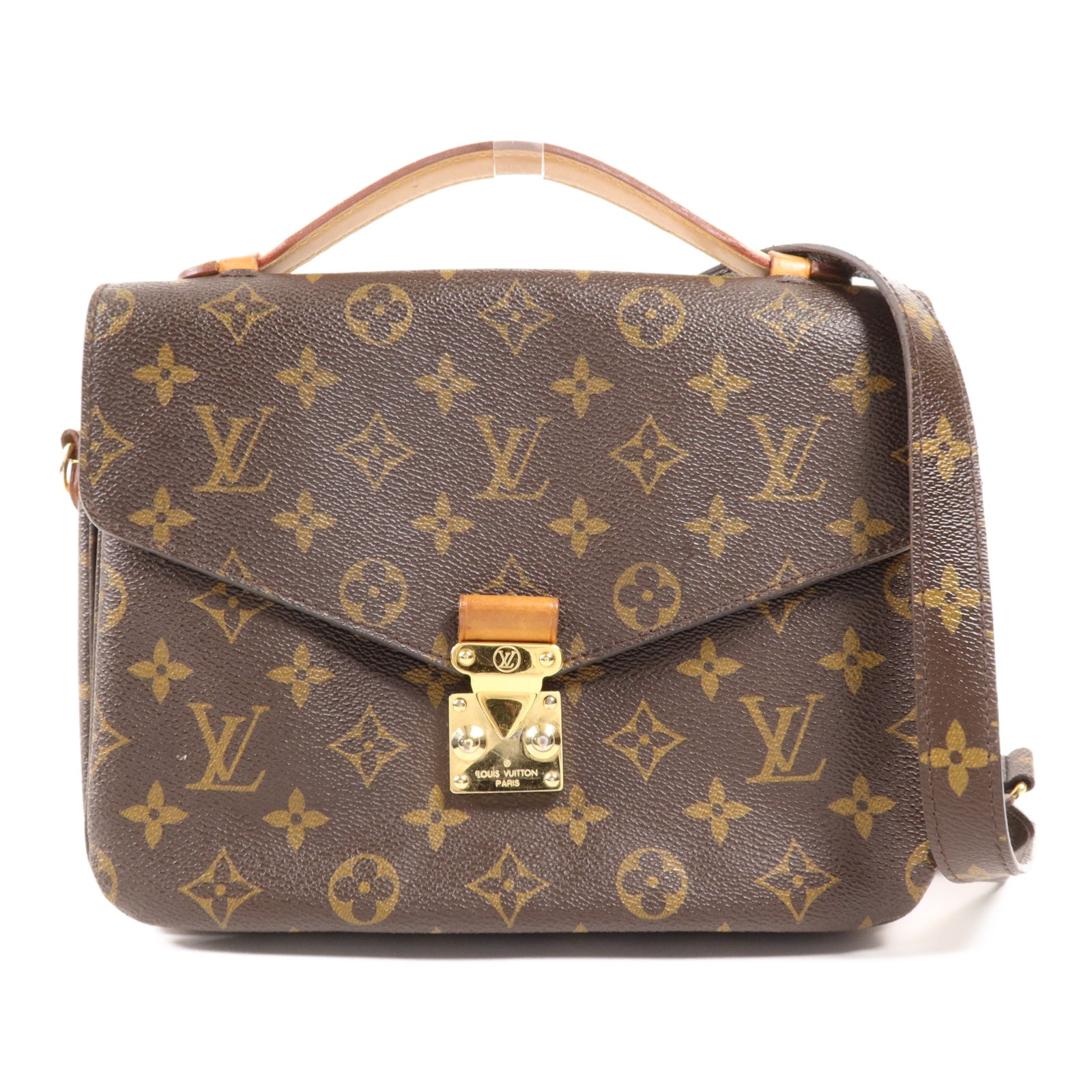 LOUIS VUITTON Monogram Pochette Metis MM金扣手挽肩背兩用袋