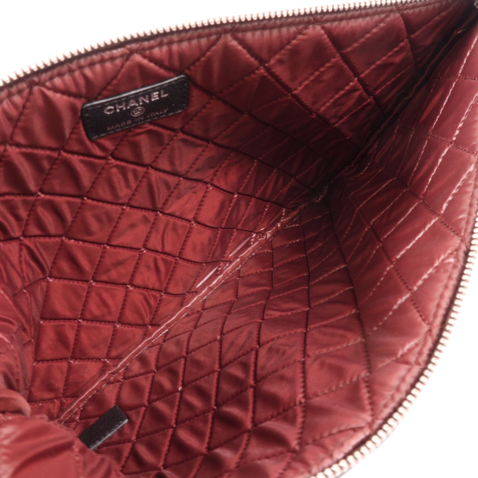 CHANEL 牛皮皮革Clutch金扣手拿包