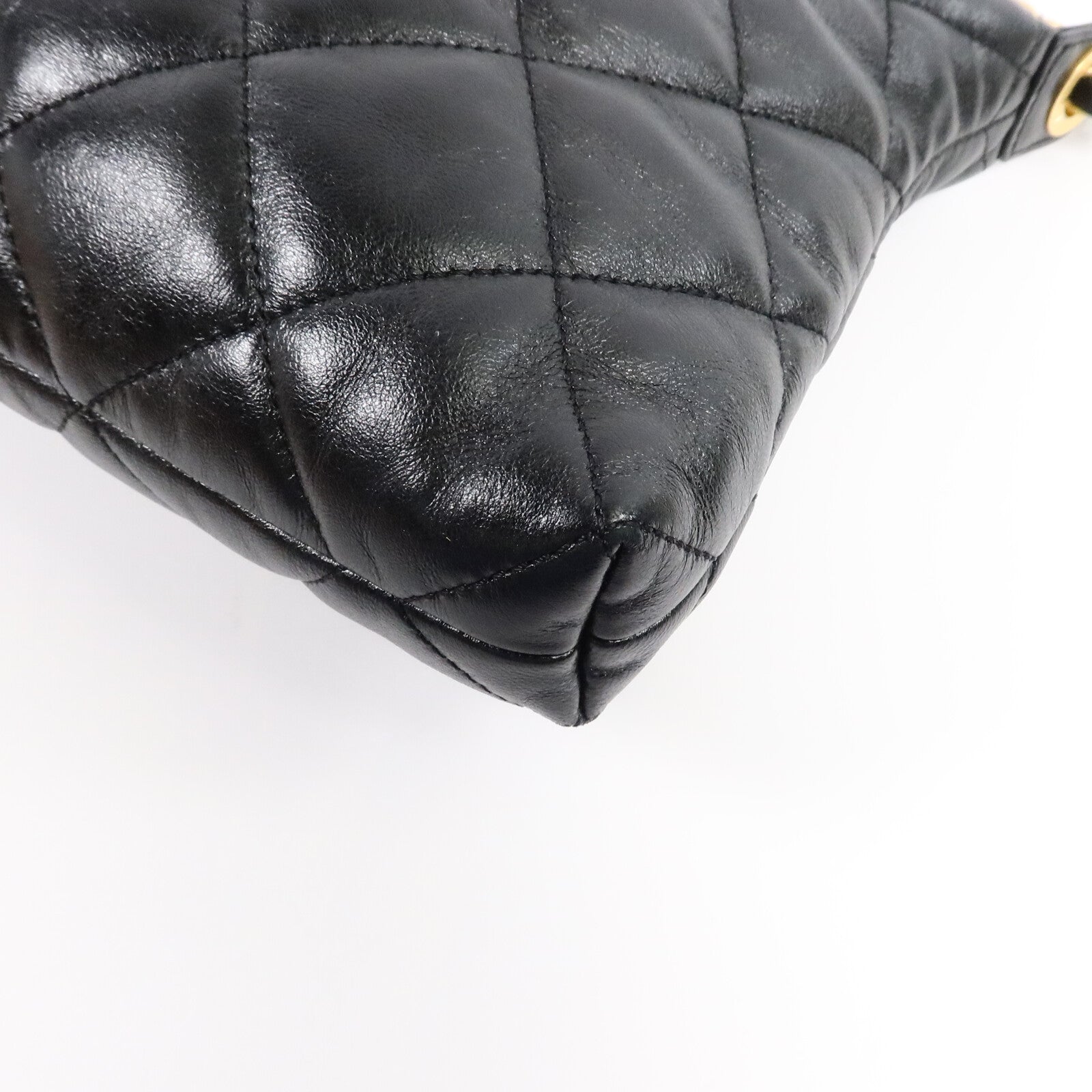 CHANEL 羊皮皮革Hobo Bag鏈帶肩背袋