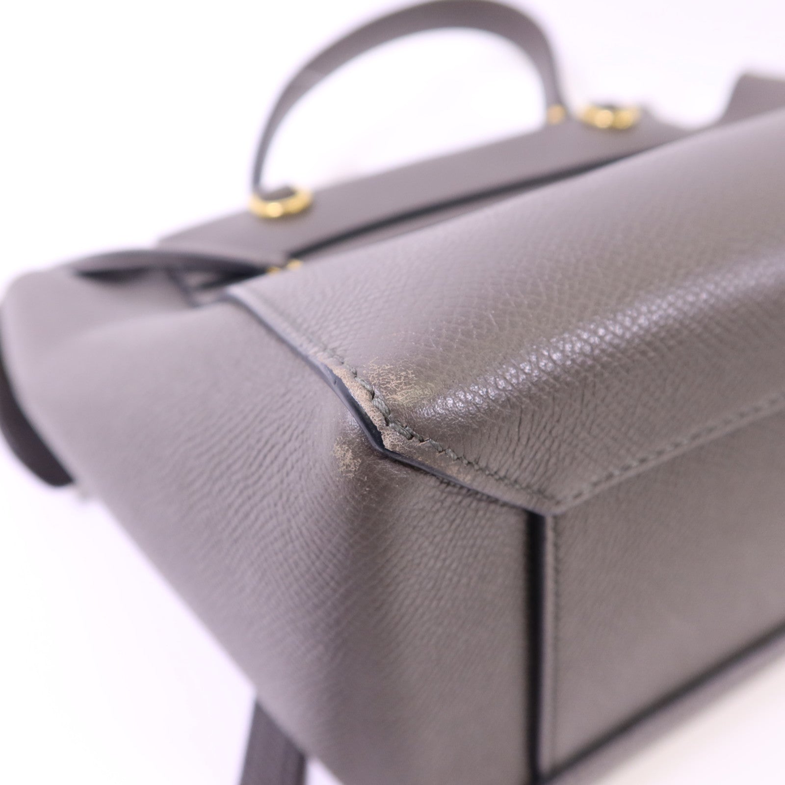 CELINE 牛皮皮革Micro Belt Bag金扣手挽肩背兩用袋