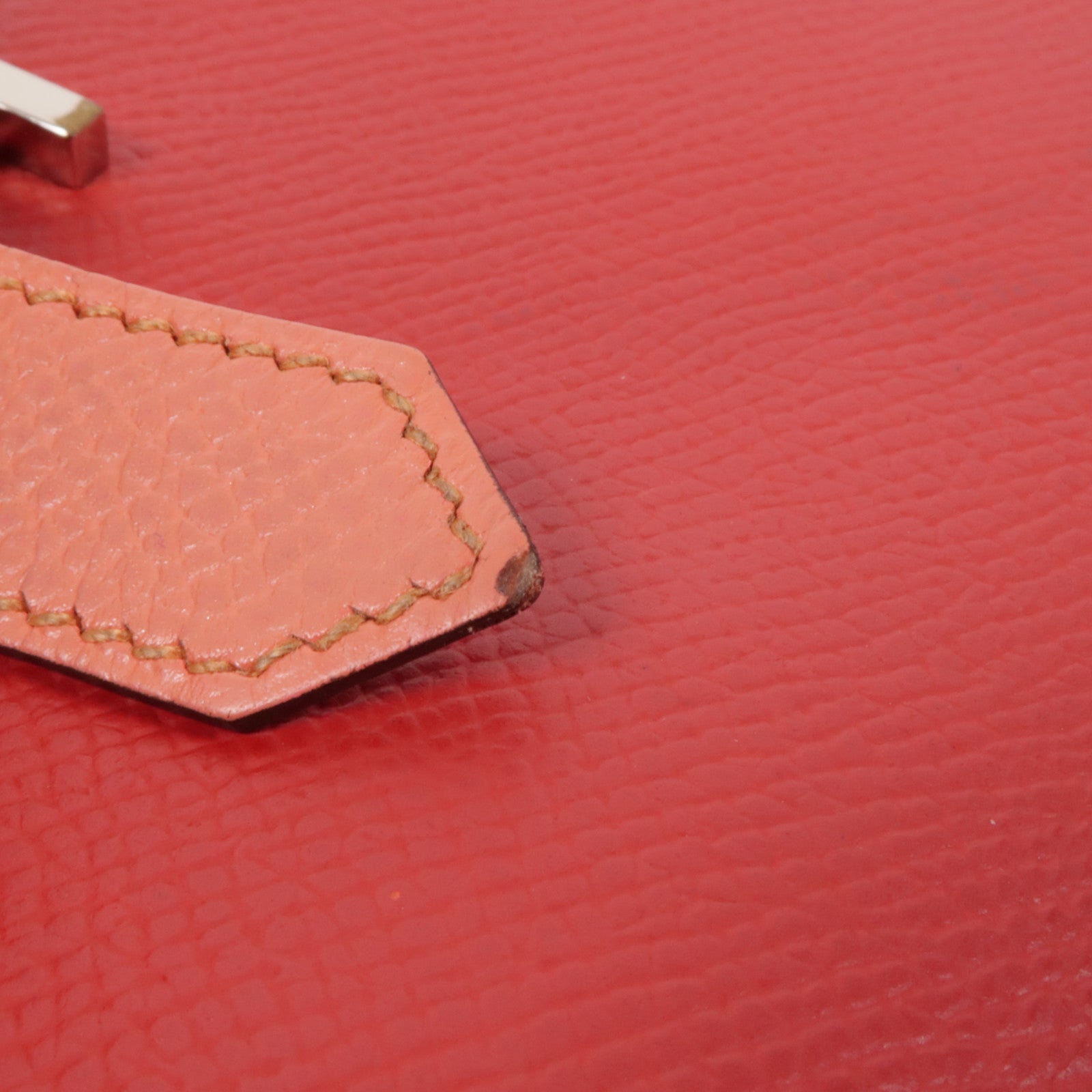 HERMES Epsom皮革Bearn Long Wallet銀扣長錢包Rose Jaipur