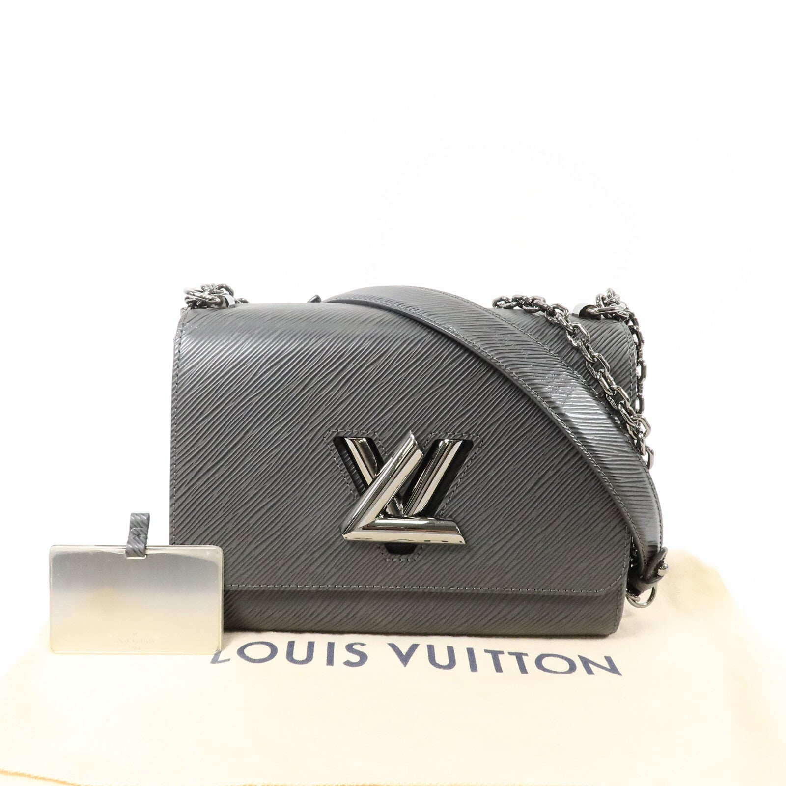 LOUIS VUITTON Epi Twist MM鏈帶手挽肩背兩用袋