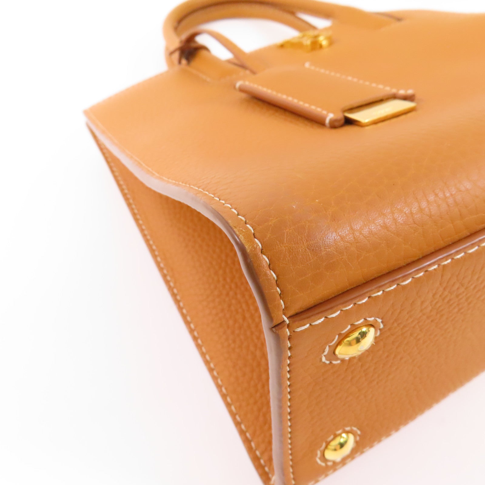 BURBERRY 牛皮皮革2 Way Shoulder Bag金扣手挽肩背兩用袋