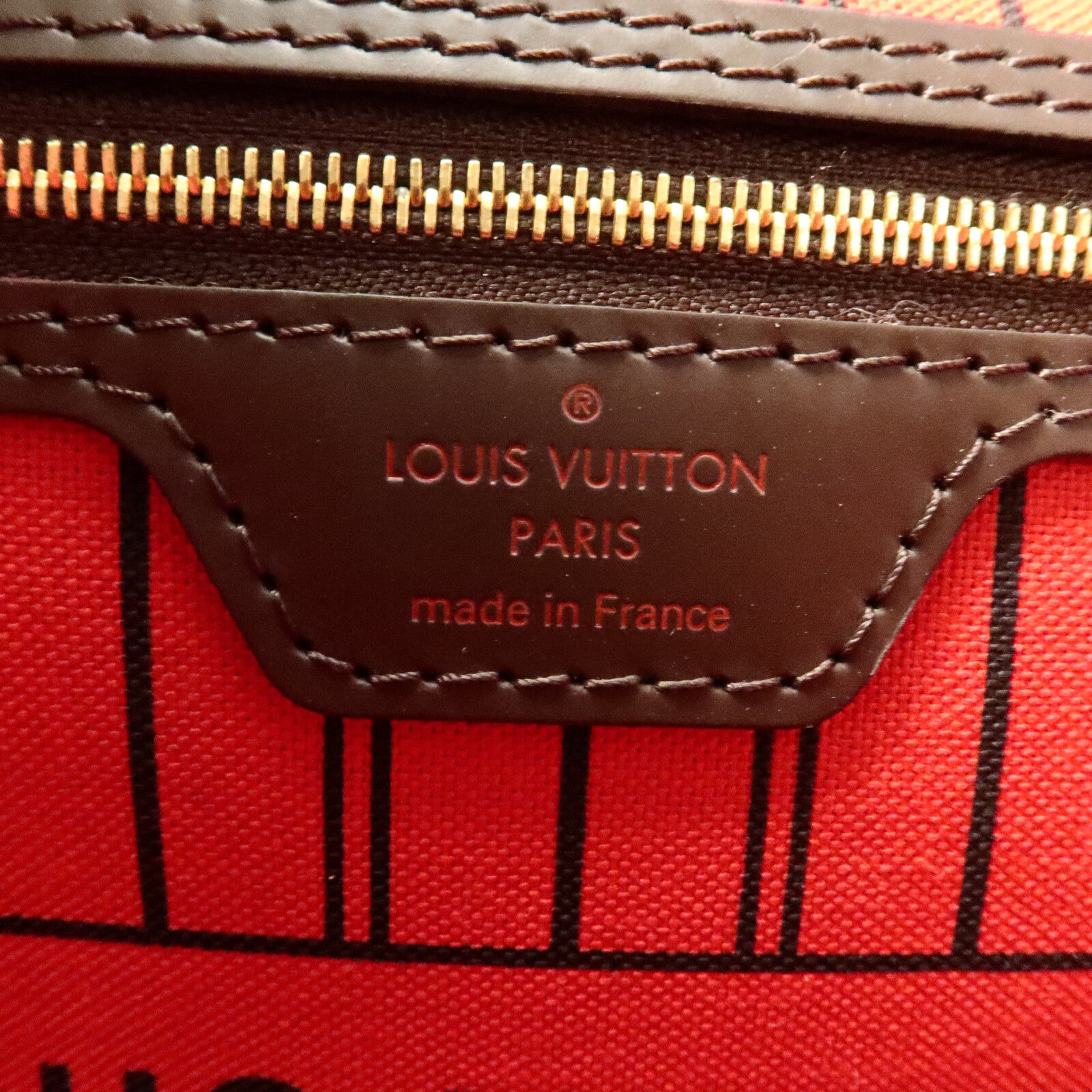 LOUIS VUITTON Damier Neverfull MM肩背袋