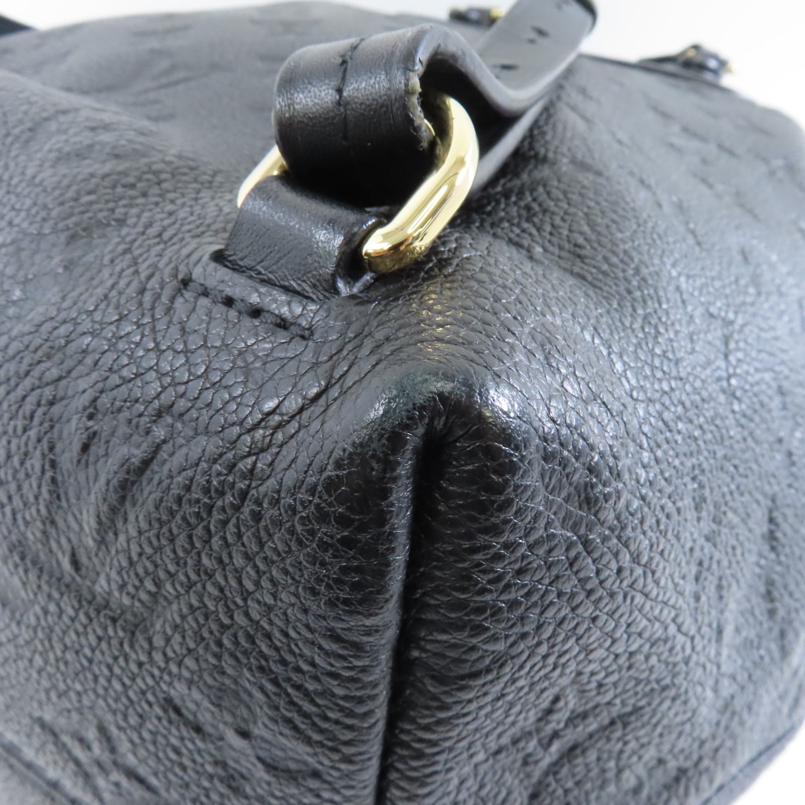 LOUIS VUITTON Monogram Empreinte Montsouris Backpack金扣背包黑色