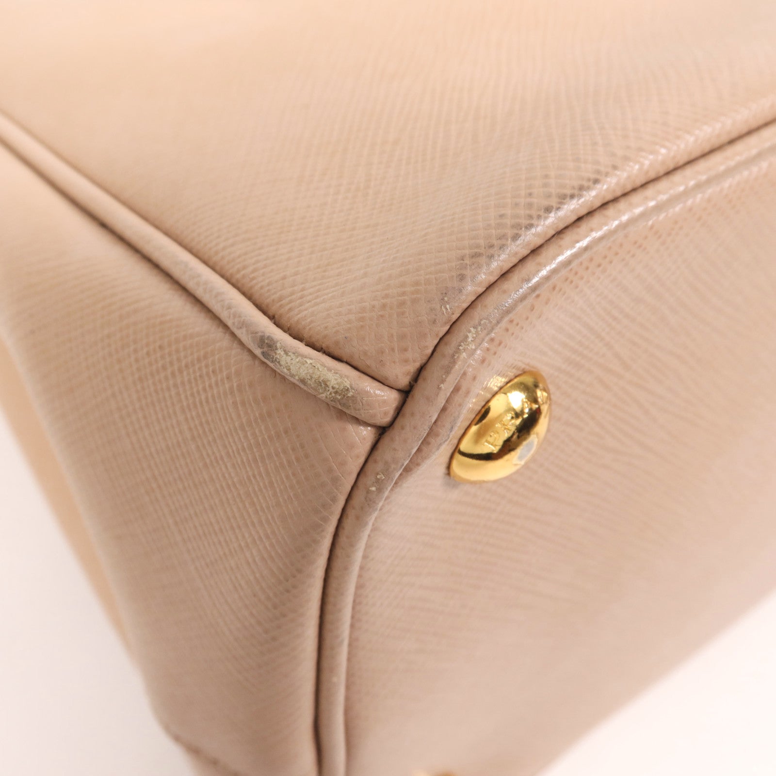 PRADA 牛皮皮革Galleria金扣手挽肩背兩用袋