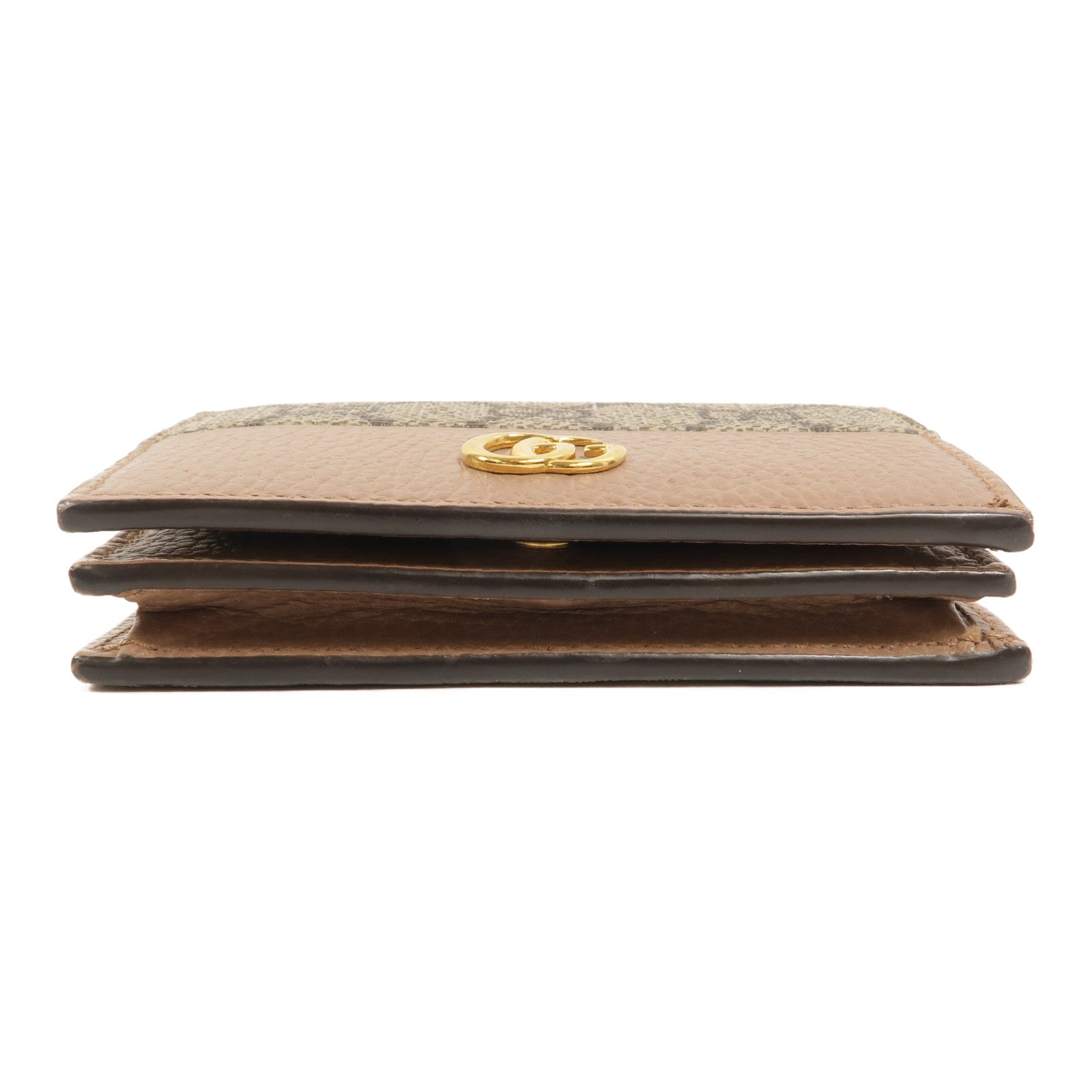 GUCCI 塗層帆布GG Marmont Wallet錢包