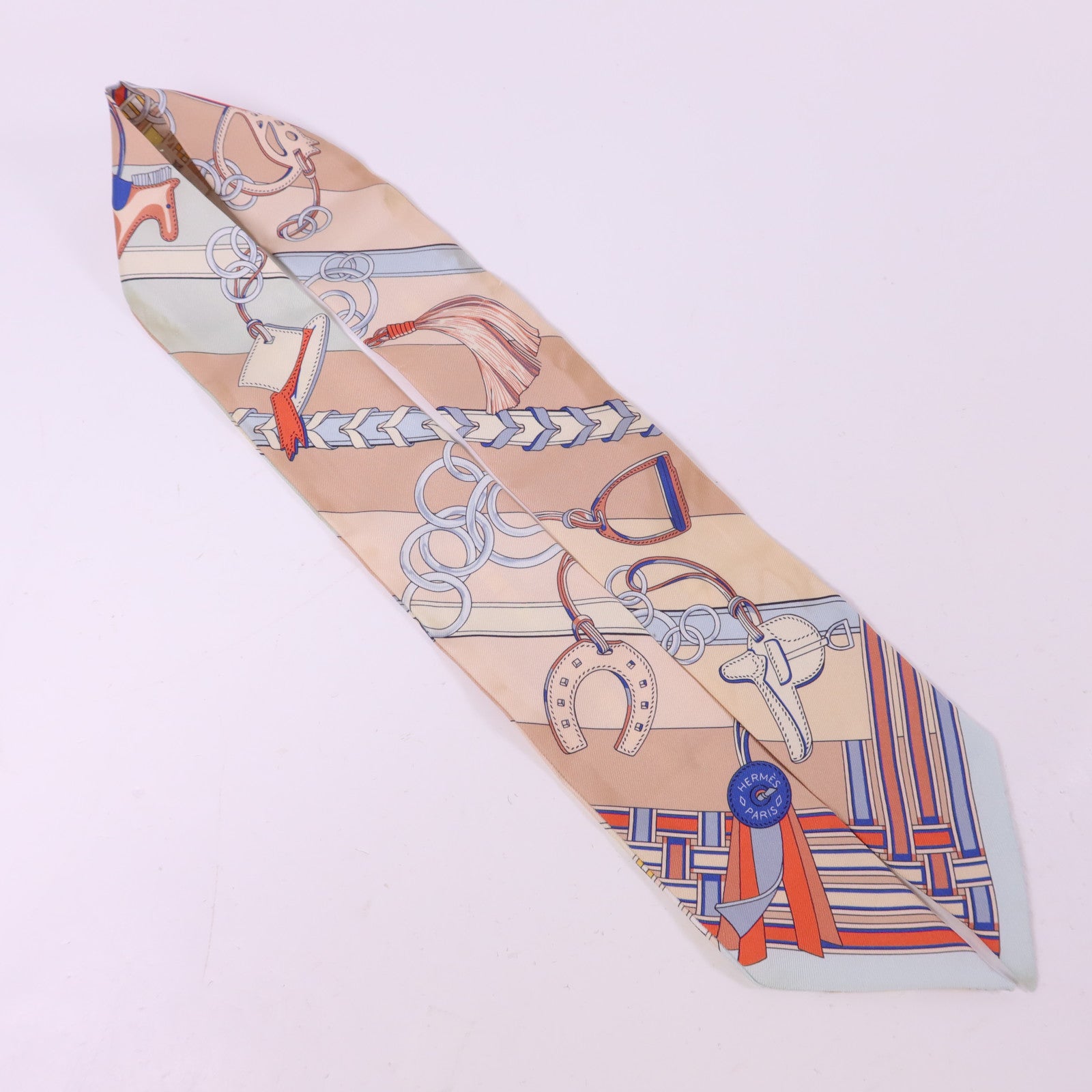 HERMES 絲質Twilly絲巾