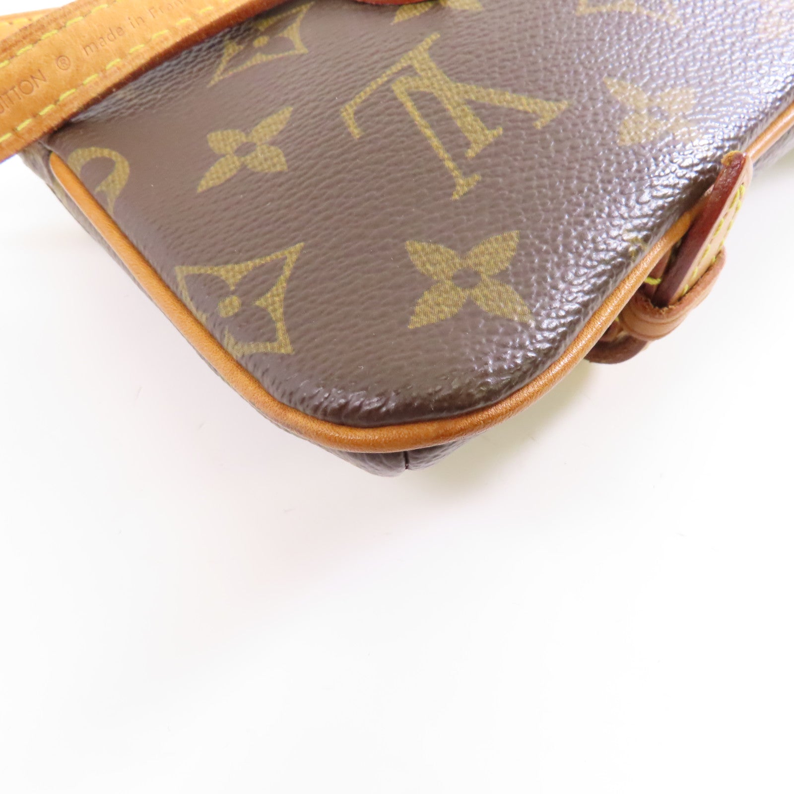 LOUIS VUITTON Monogram Pochette Marelle金扣腰包啡色