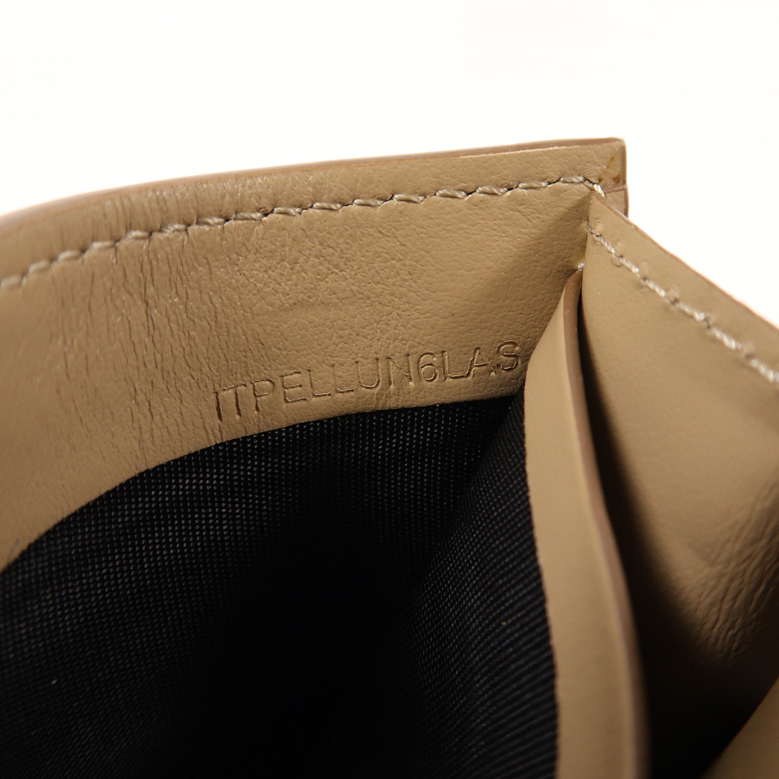 BURBERRY GHW Long Wallet Calfskin Leather Khaki