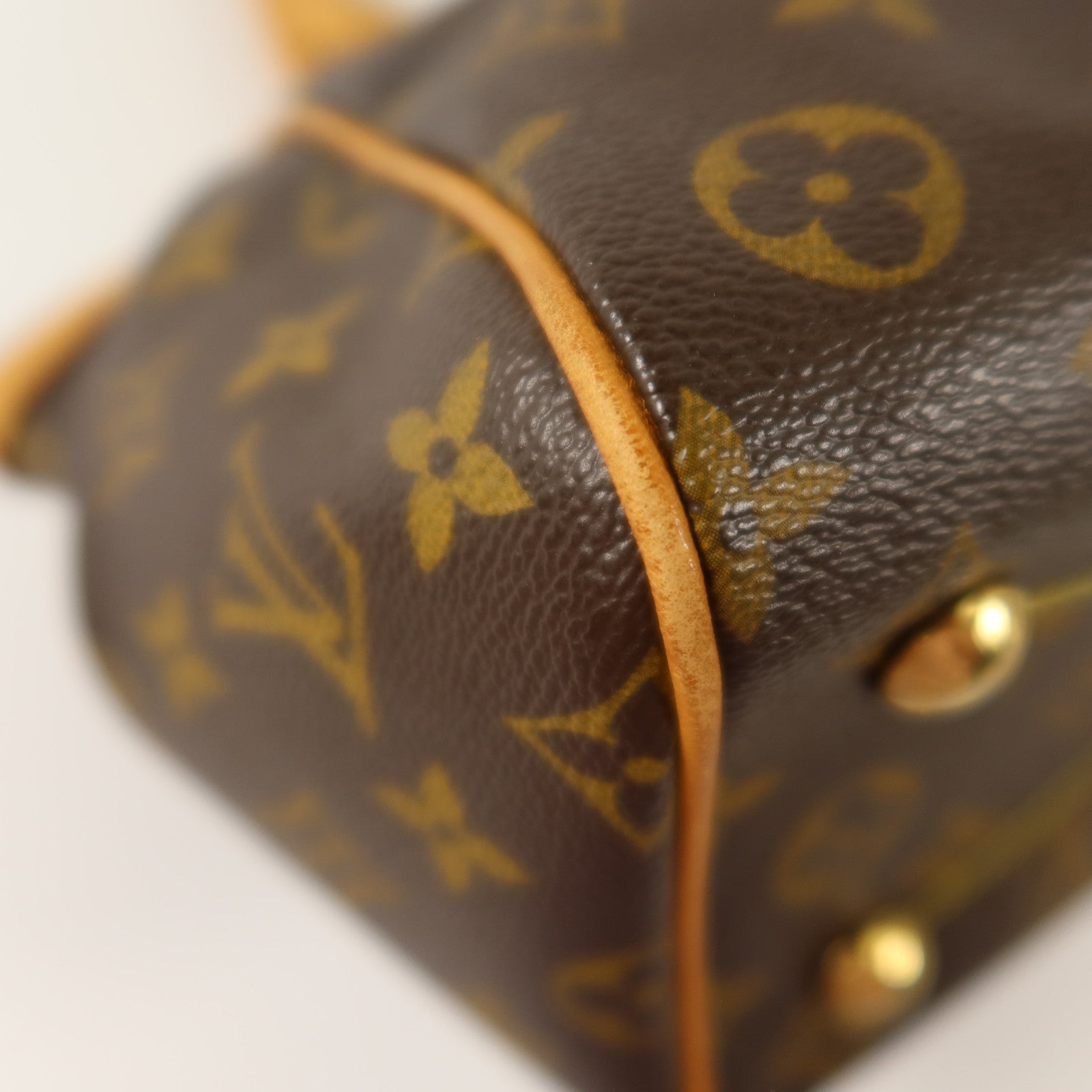 LOUIS VUITTON Monogram Tivoli PM金扣手挽袋