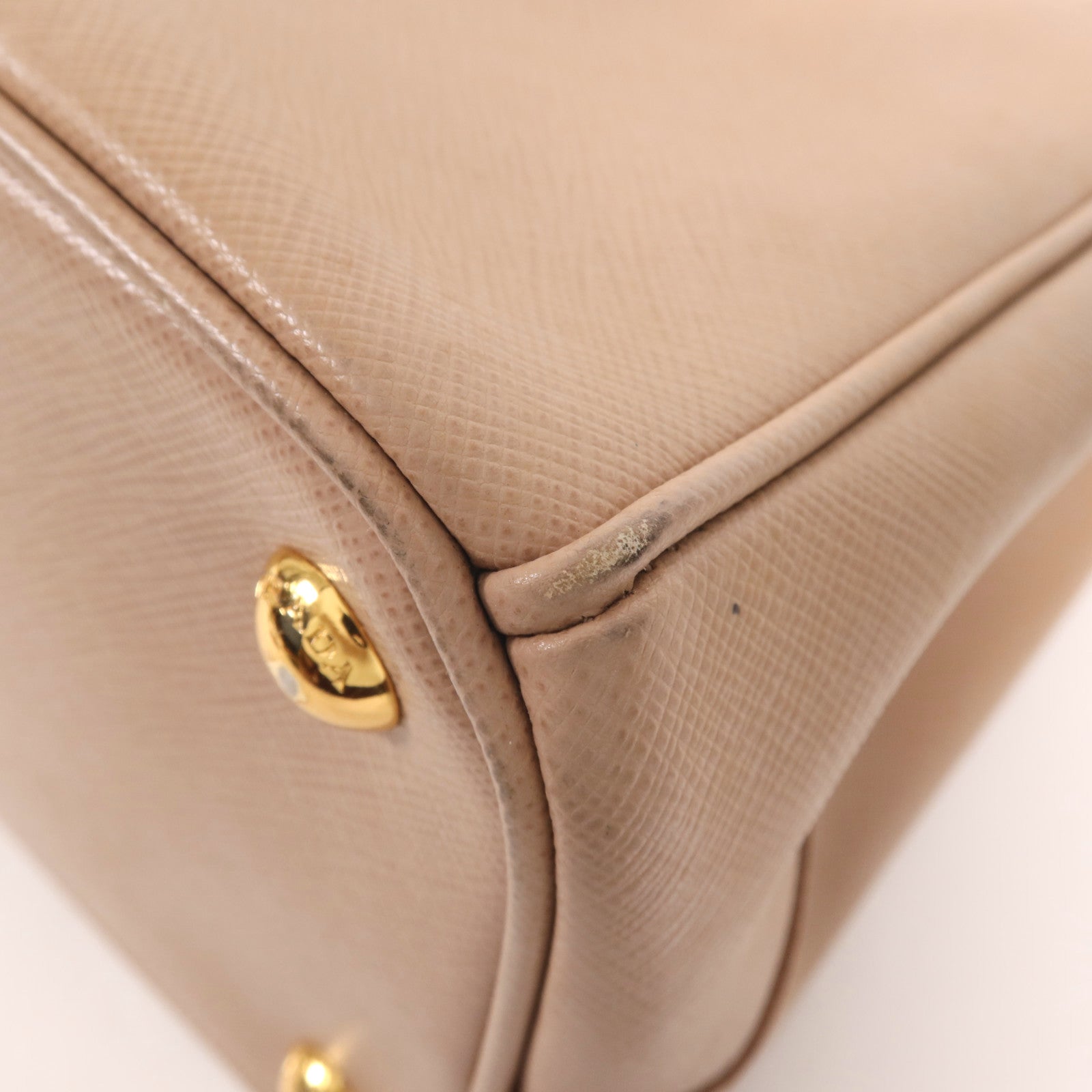 PRADA 牛皮皮革Galleria金扣手挽肩背兩用袋