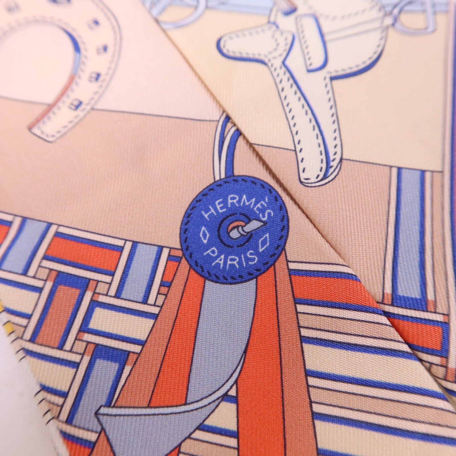 HERMES 絲質Twilly絲巾