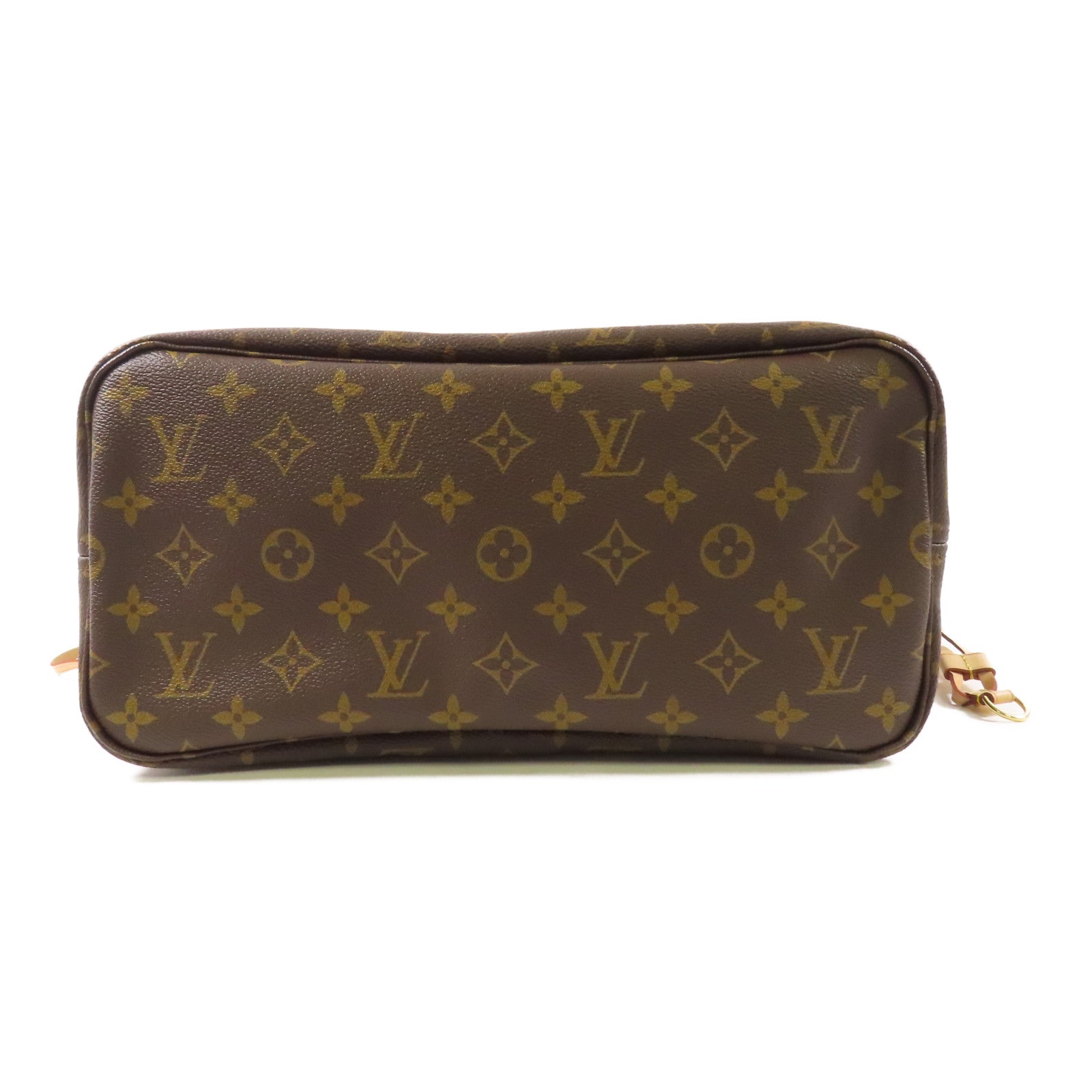 LOUIS VUITTON Monogram Neverfull MM金扣手挽袋