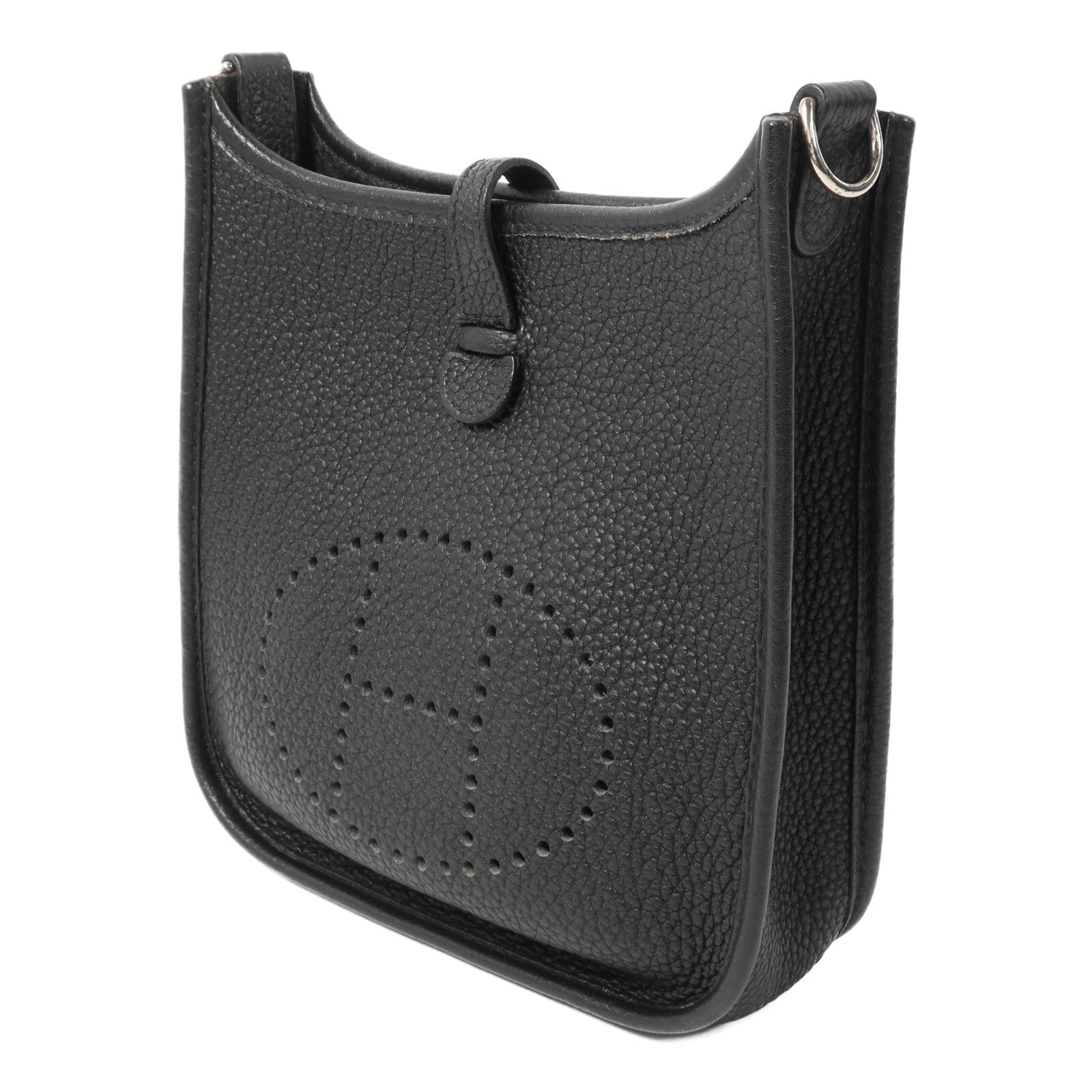 HERMES Clemence皮革Evelyne TPM肩背袋Noir