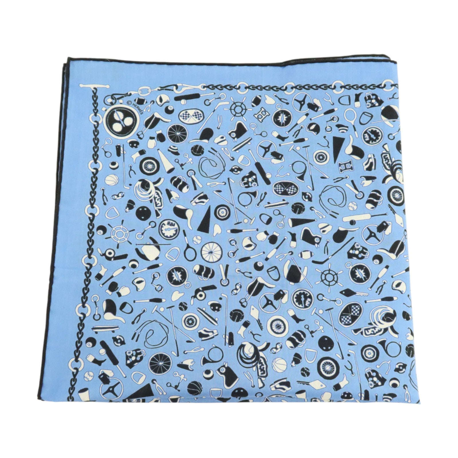 HERMES 棉質Scarf 90x90cm棉巾