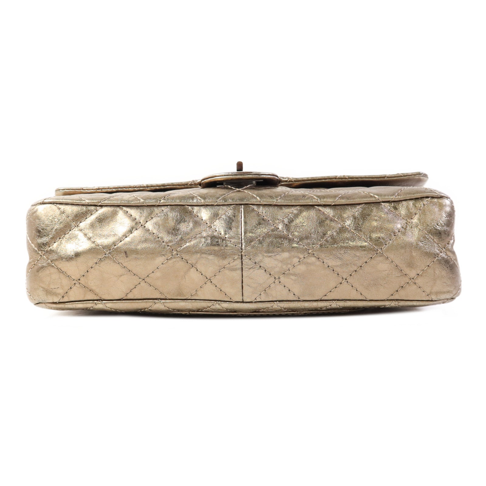 CHANEL 【激減優惠】牛皮皮革2.55銀扣鏈帶肩背袋