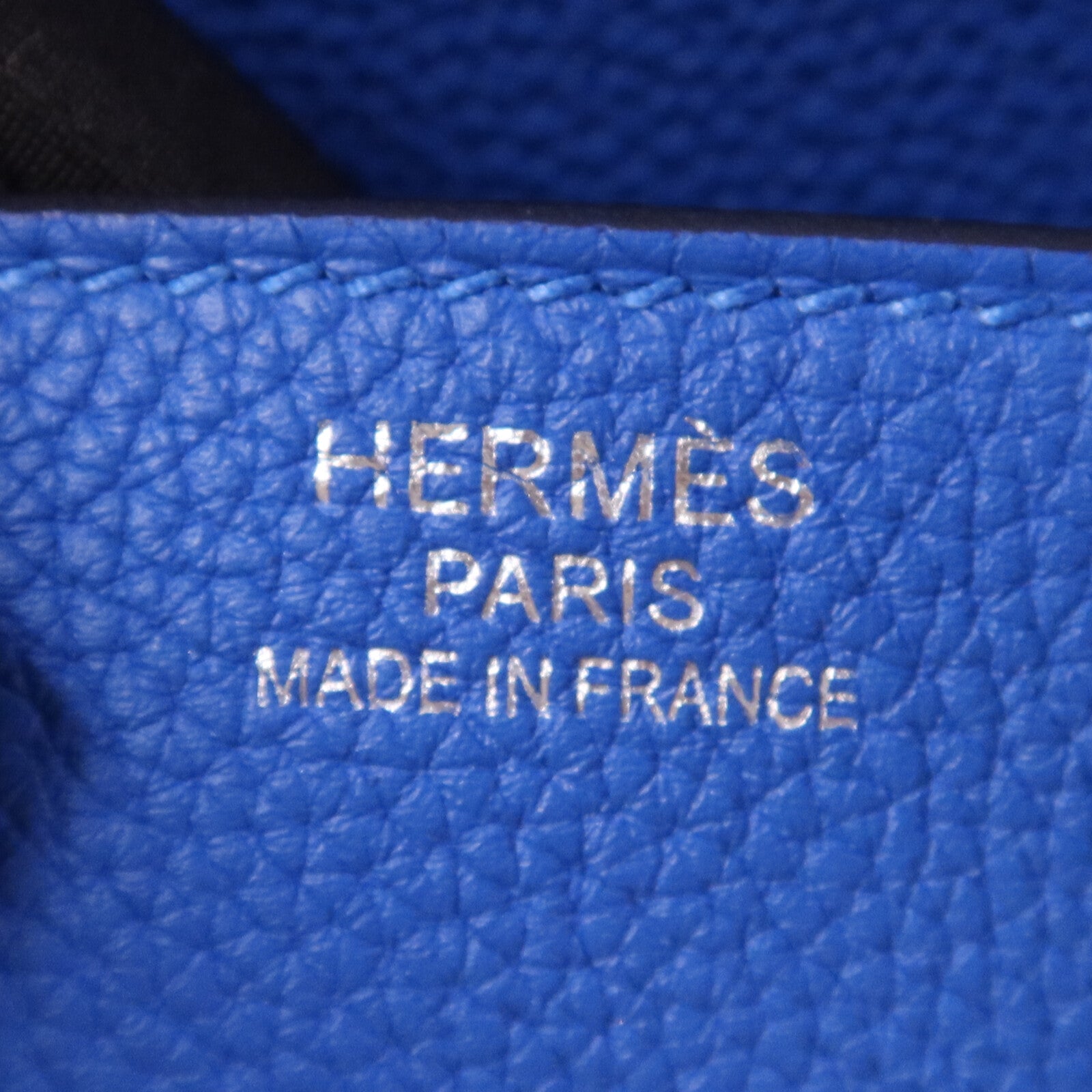 HERMES Togo皮革Birkin 35銀扣手挽袋Bleu Zellige