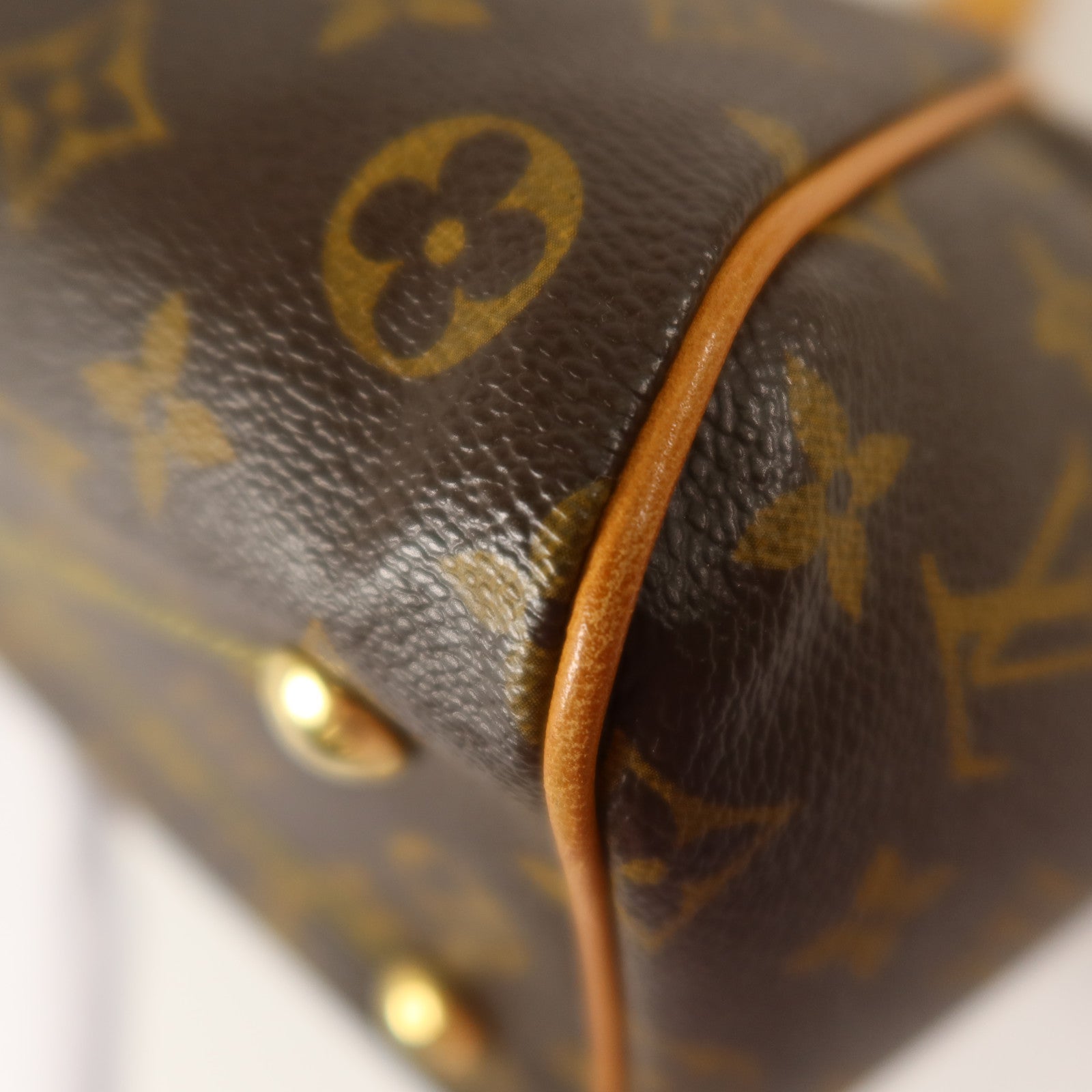 LOUIS VUITTON Monogram Tivoli PM金扣手挽袋
